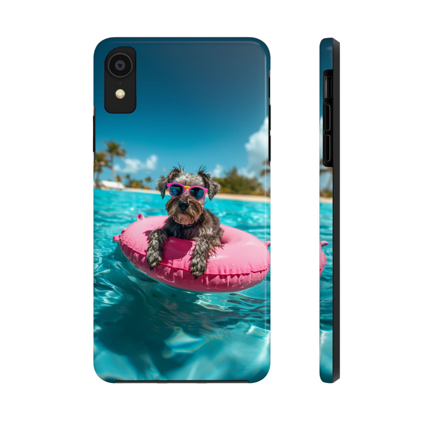 Schnauzer Summer Beach Tough iPhone & Samsung Cases