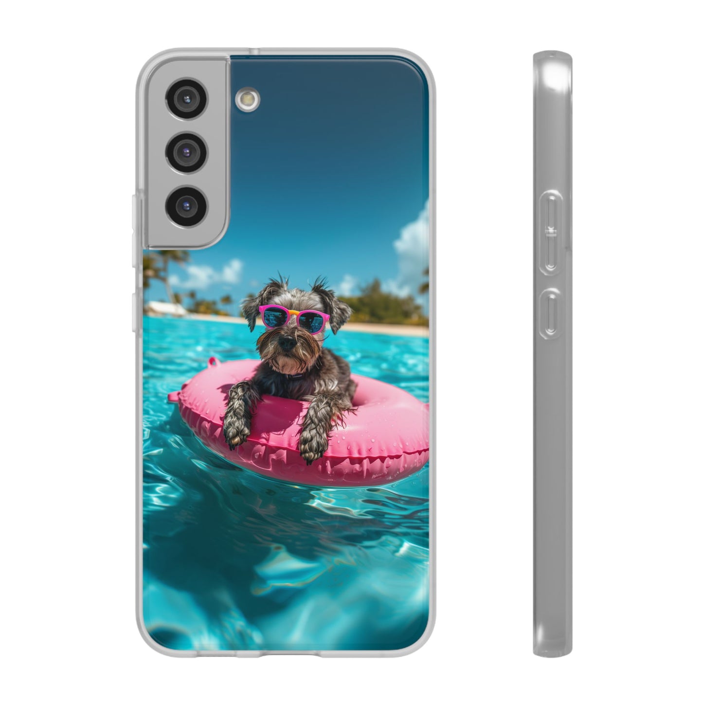 Aruba Schnauzer Summer Beach iPhone & Samsung Flexi Cases
