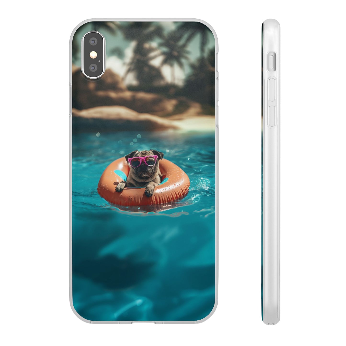 Pug Summer iPhone & Samsung Flexi Cases