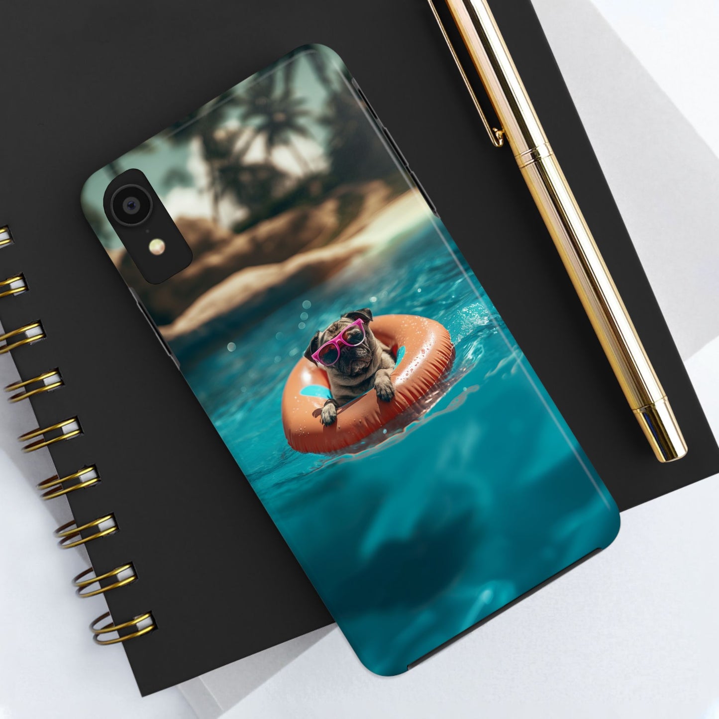 Pug Summer Tough iPhone & Samsung Cases
