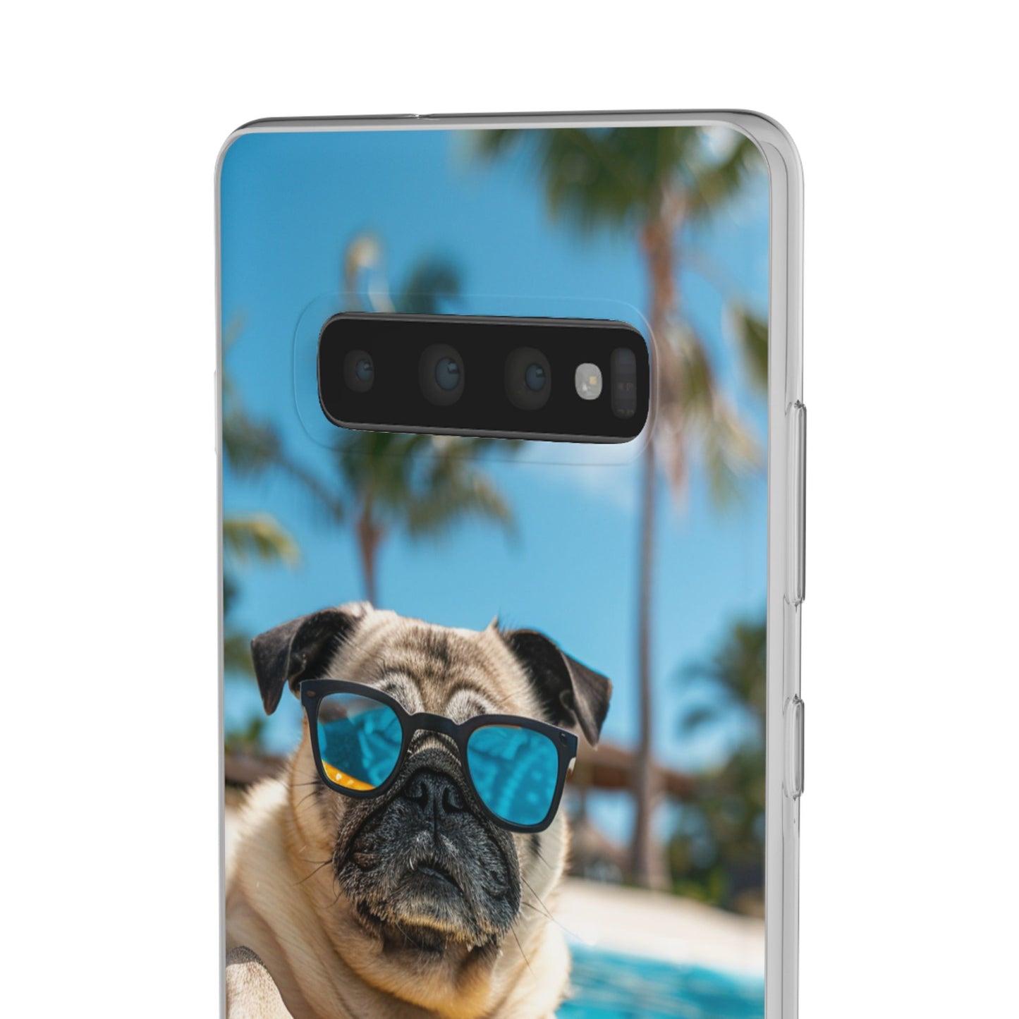 Aruba Pug Summer Option #2 iPhone & Samsung Flexi Cases