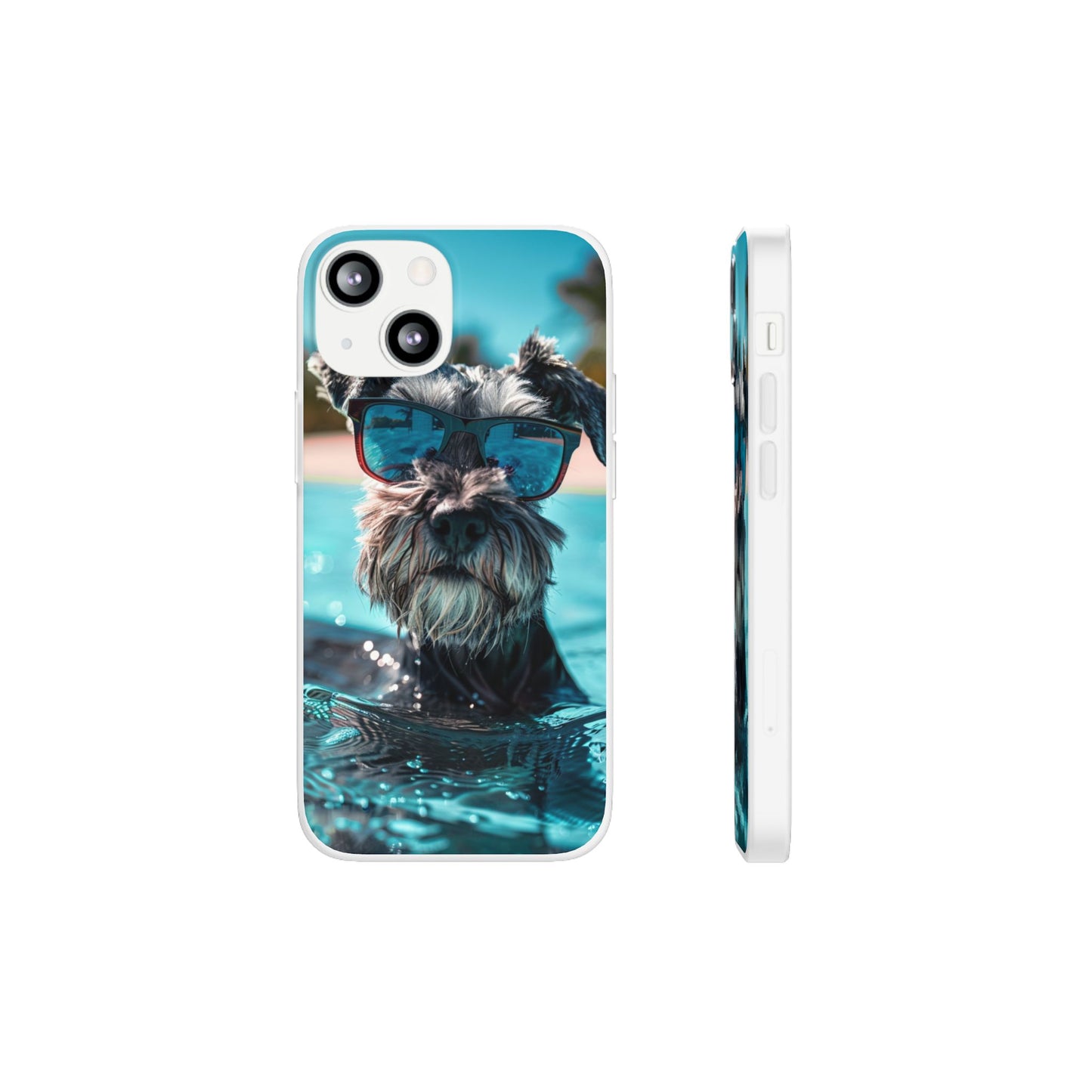 Aruba Schnauzer Option #2 Summer Beach iPhone & Samsung Flexi Cases