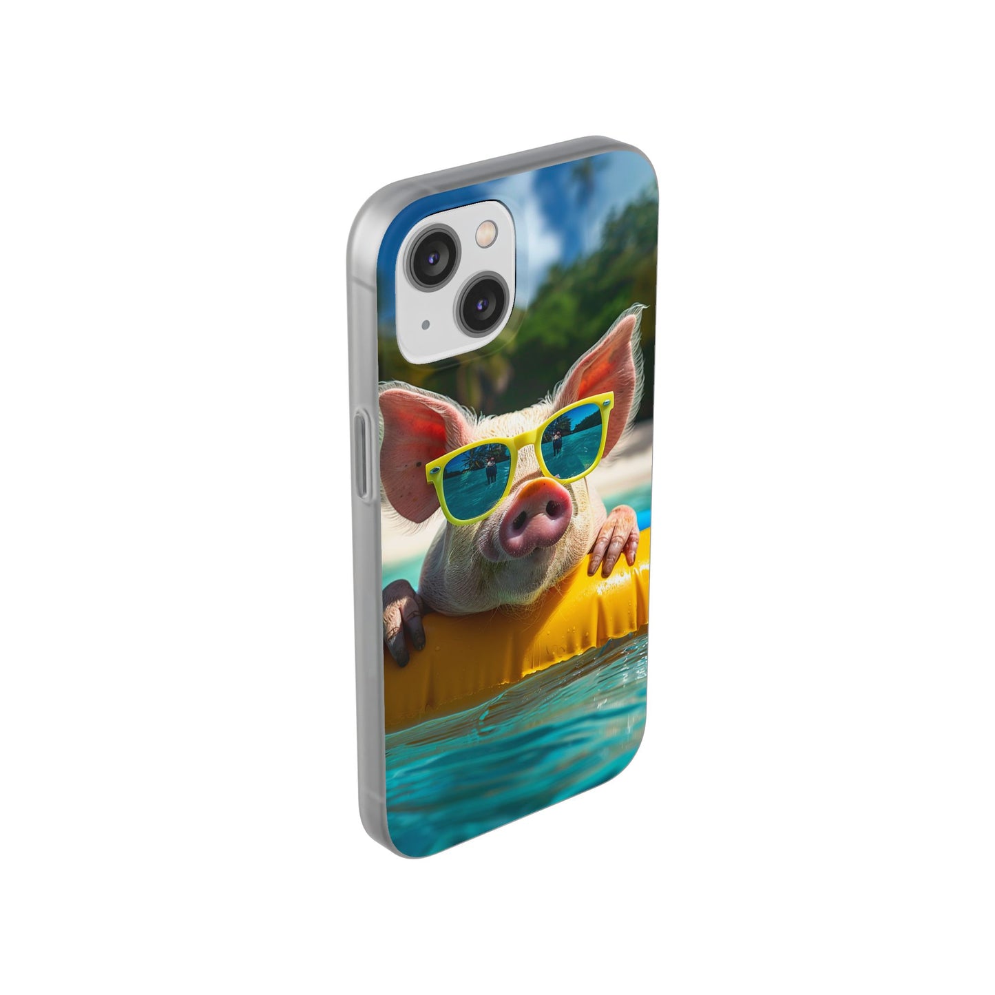 Aruba Summer Beach Pig iPhone & Samsung Flexi Cases