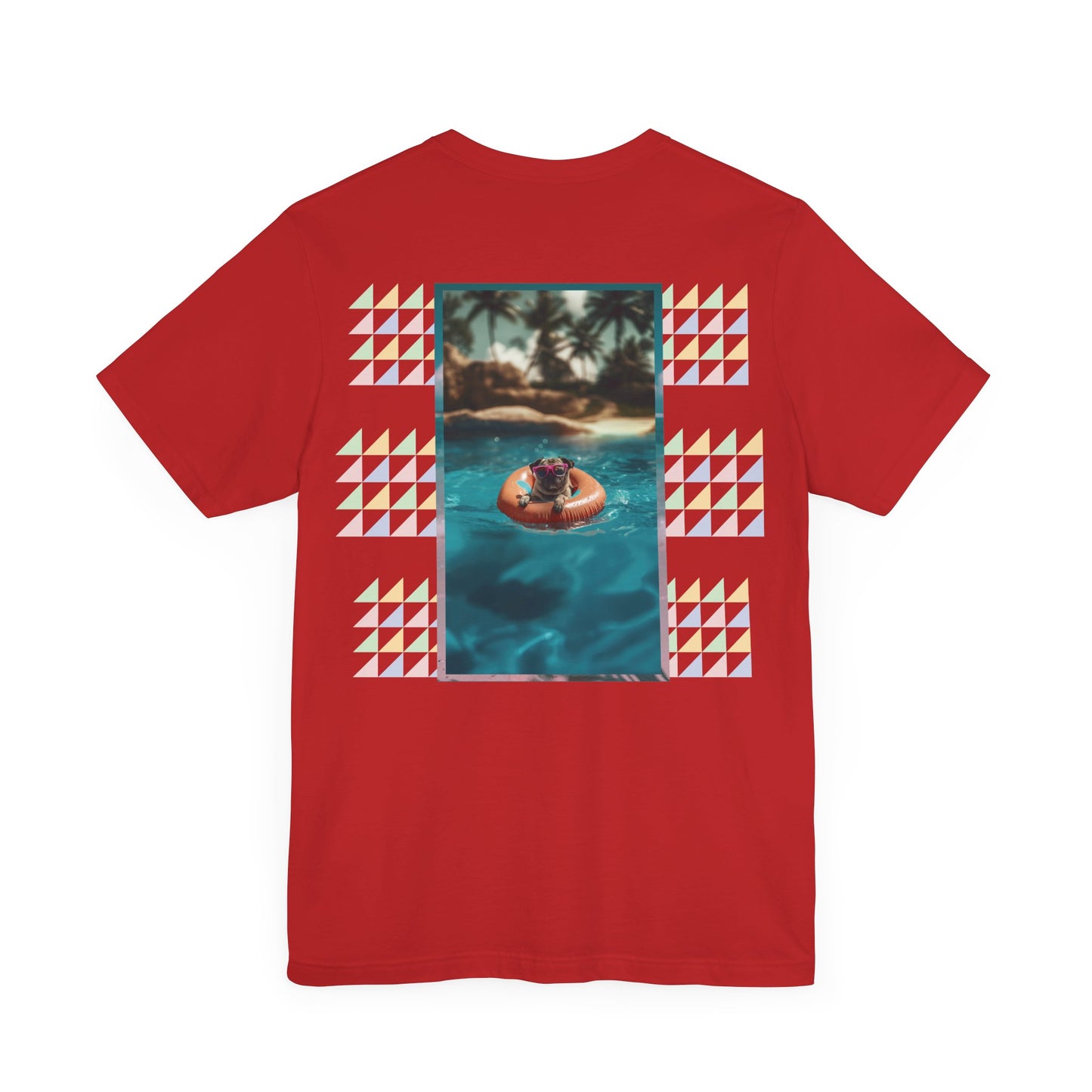 Beach Pug Unisex Short Sleeve Tee