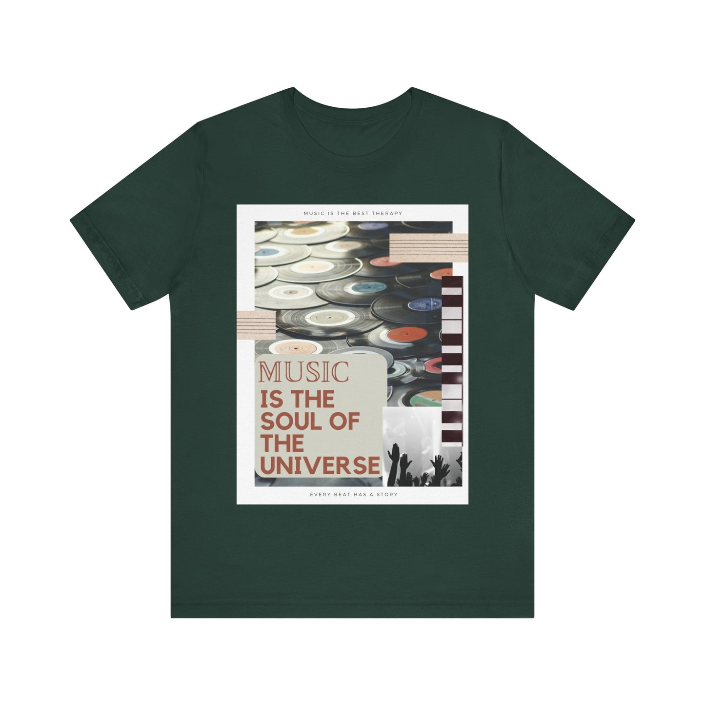 Music Is The Soul Of The Universe Unisex Jersey Short Sleeve Tee