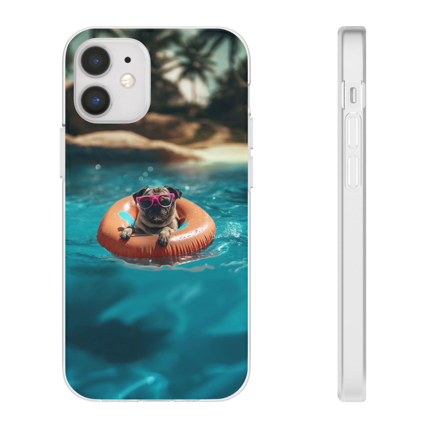 Pug Summer iPhone & Samsung Flexi Cases