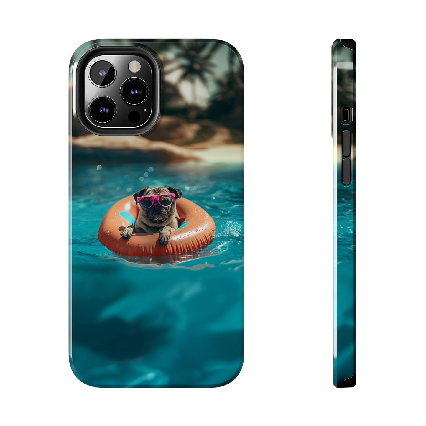Pug Summer Tough iPhone & Samsung Cases