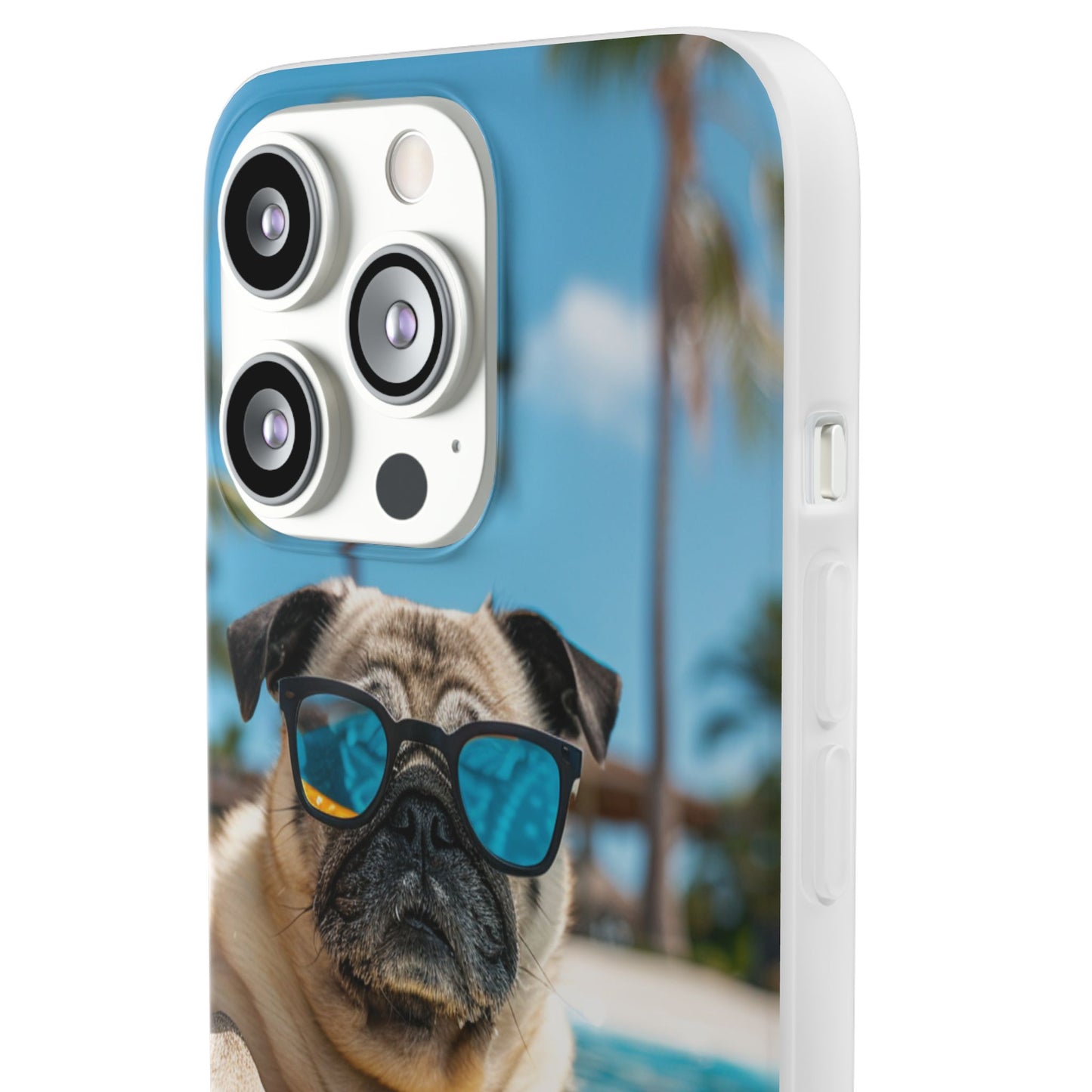Aruba Pug Summer Option #2 iPhone & Samsung Flexi Cases