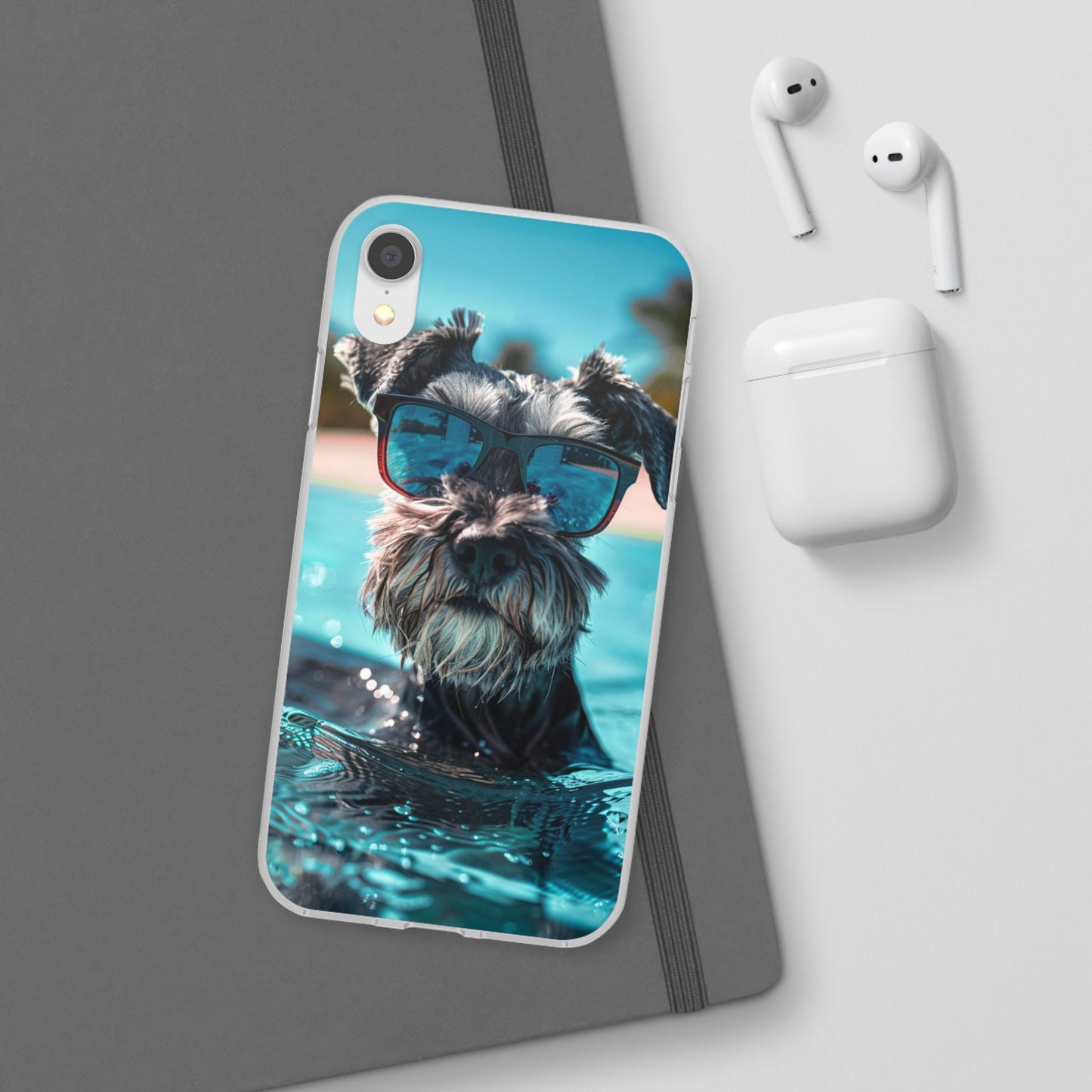 Aruba Schnauzer Option #2 Summer Beach iPhone & Samsung Flexi Cases