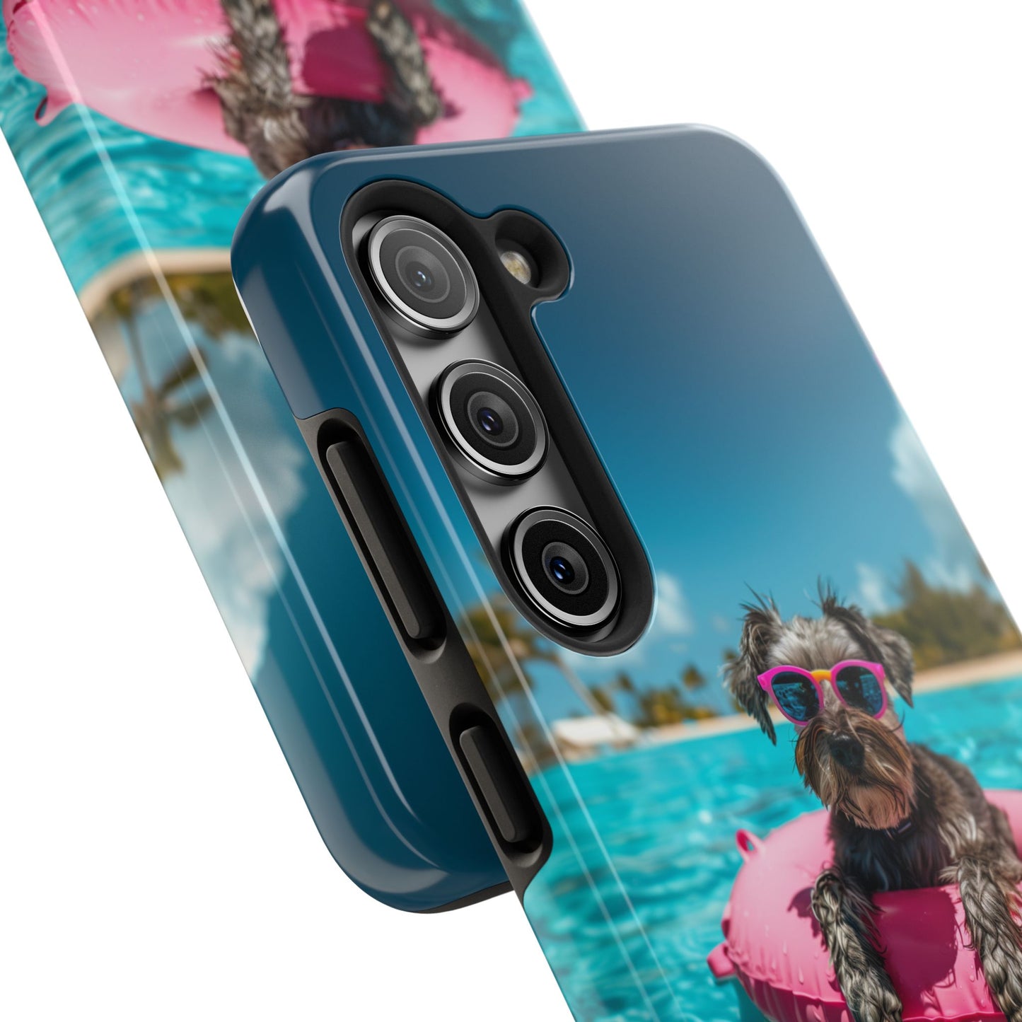 Schnauzer Summer Beach Tough iPhone & Samsung Cases