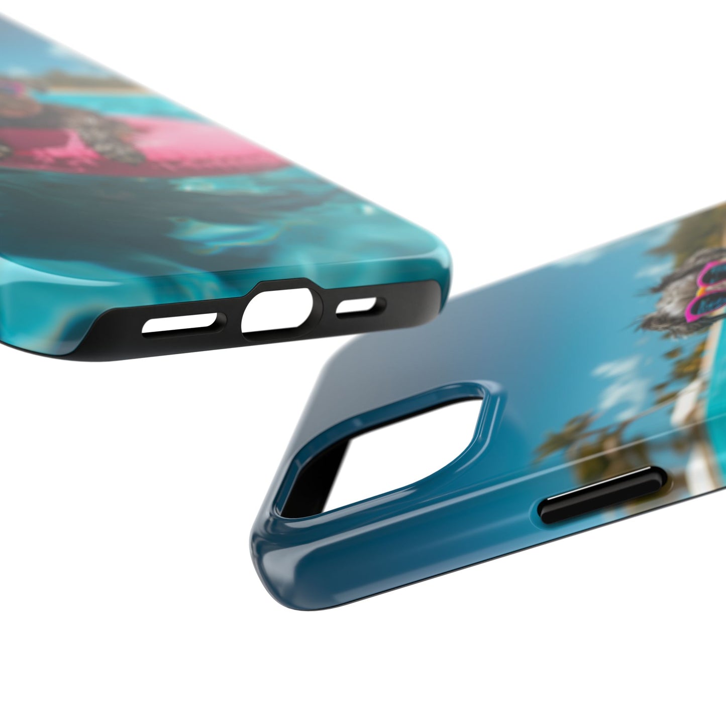 Schnauzer Summer Beach Tough iPhone & Samsung Cases