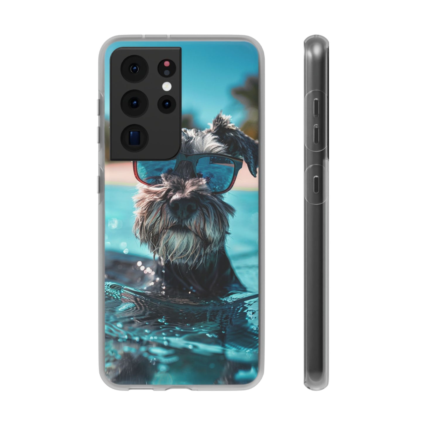 Aruba Schnauzer Option #2 Summer Beach iPhone & Samsung Flexi Cases