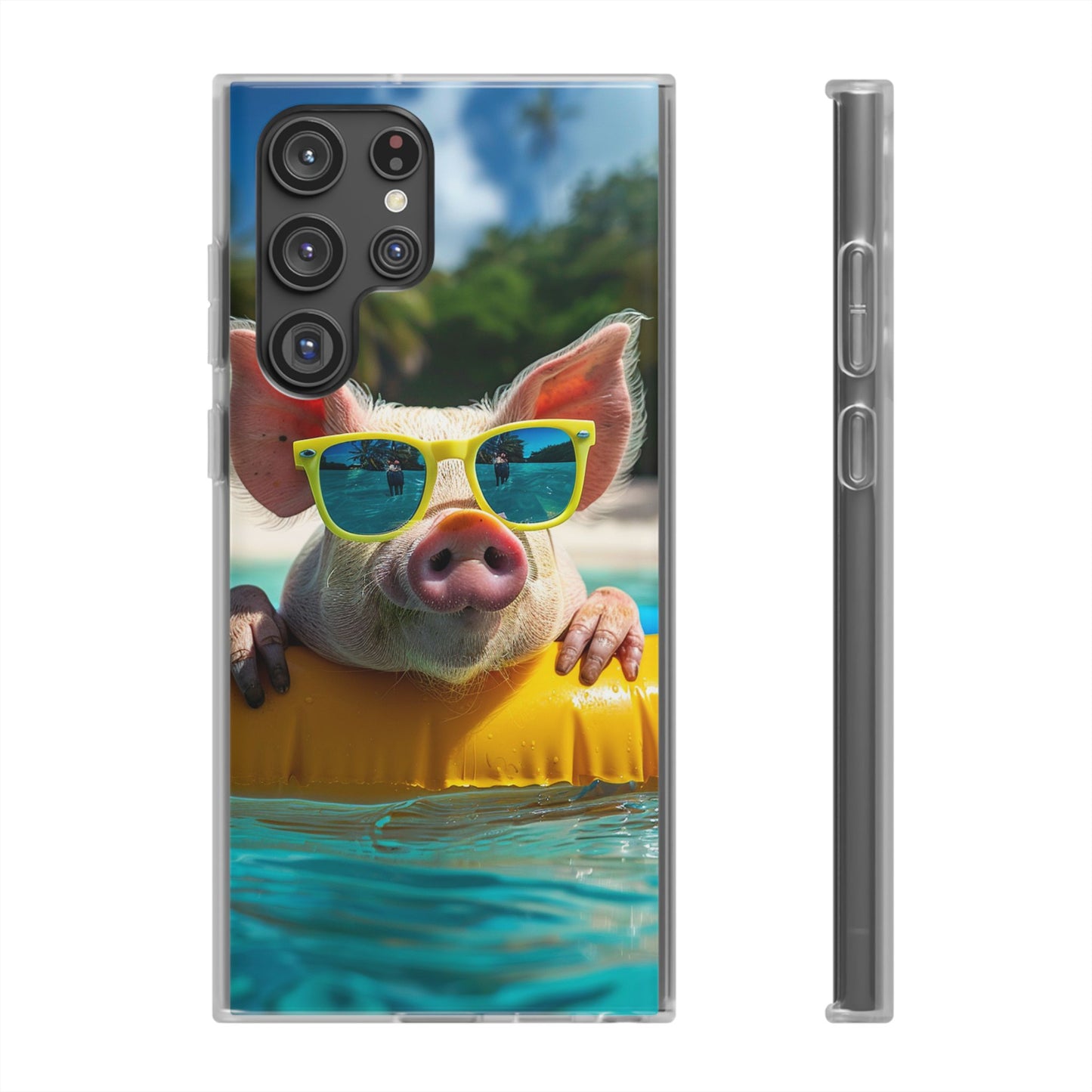 Aruba Summer Beach Pig iPhone & Samsung Flexi Cases