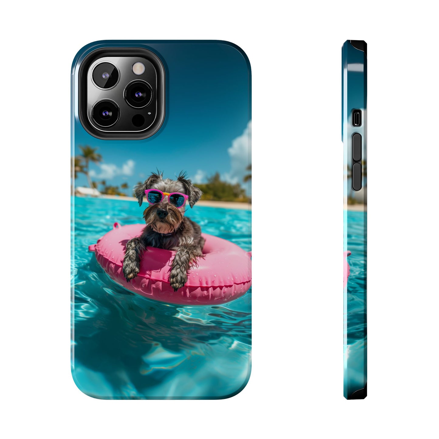 Schnauzer Summer Beach Tough iPhone & Samsung Cases