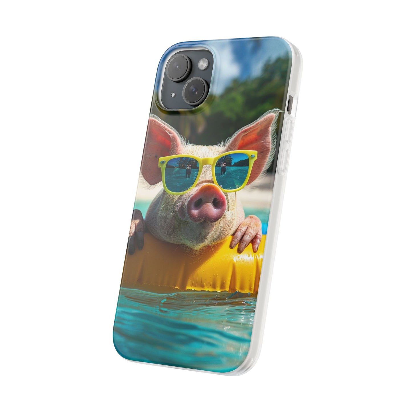 Aruba Summer Beach Pig iPhone & Samsung Flexi Cases