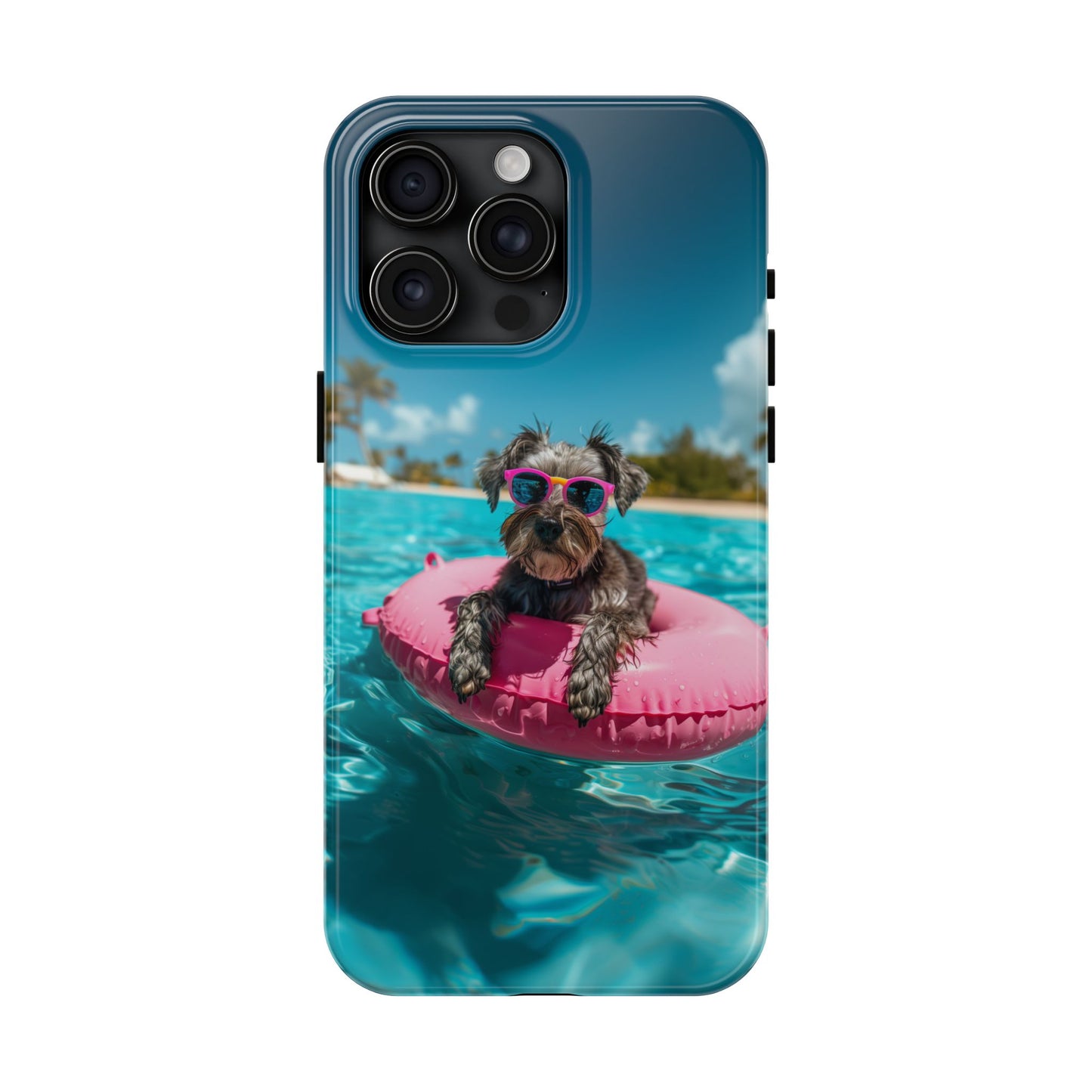 Schnauzer Summer Beach Tough iPhone & Samsung Cases