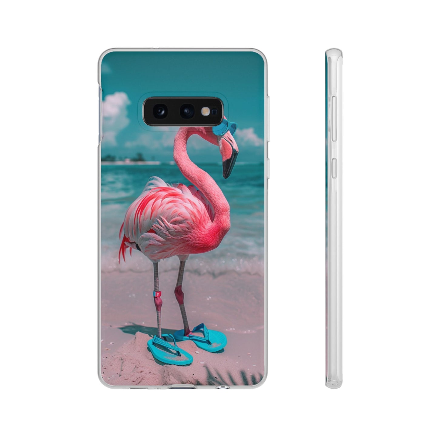 Aruba Beach Flamingo iPhone & Samsung Flexi Cases