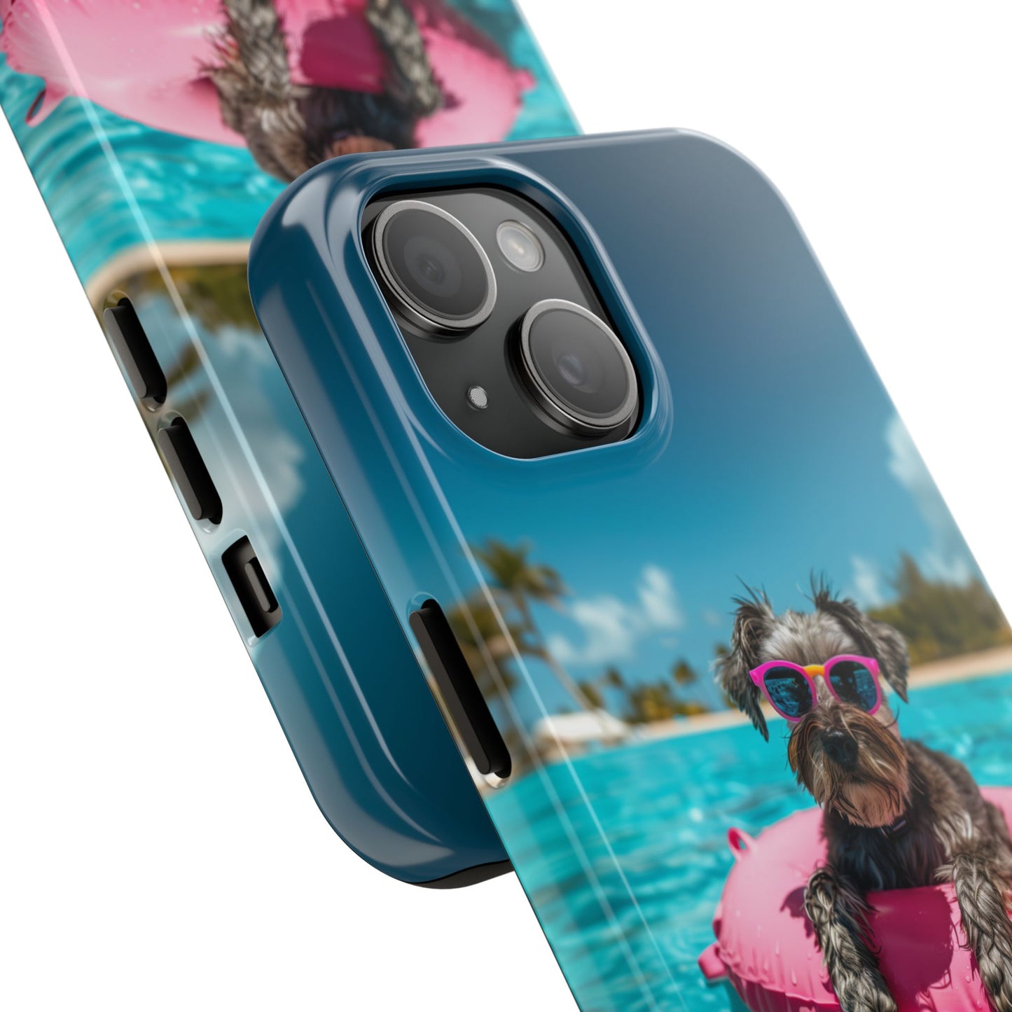 Schnauzer Summer Beach Tough iPhone & Samsung Cases