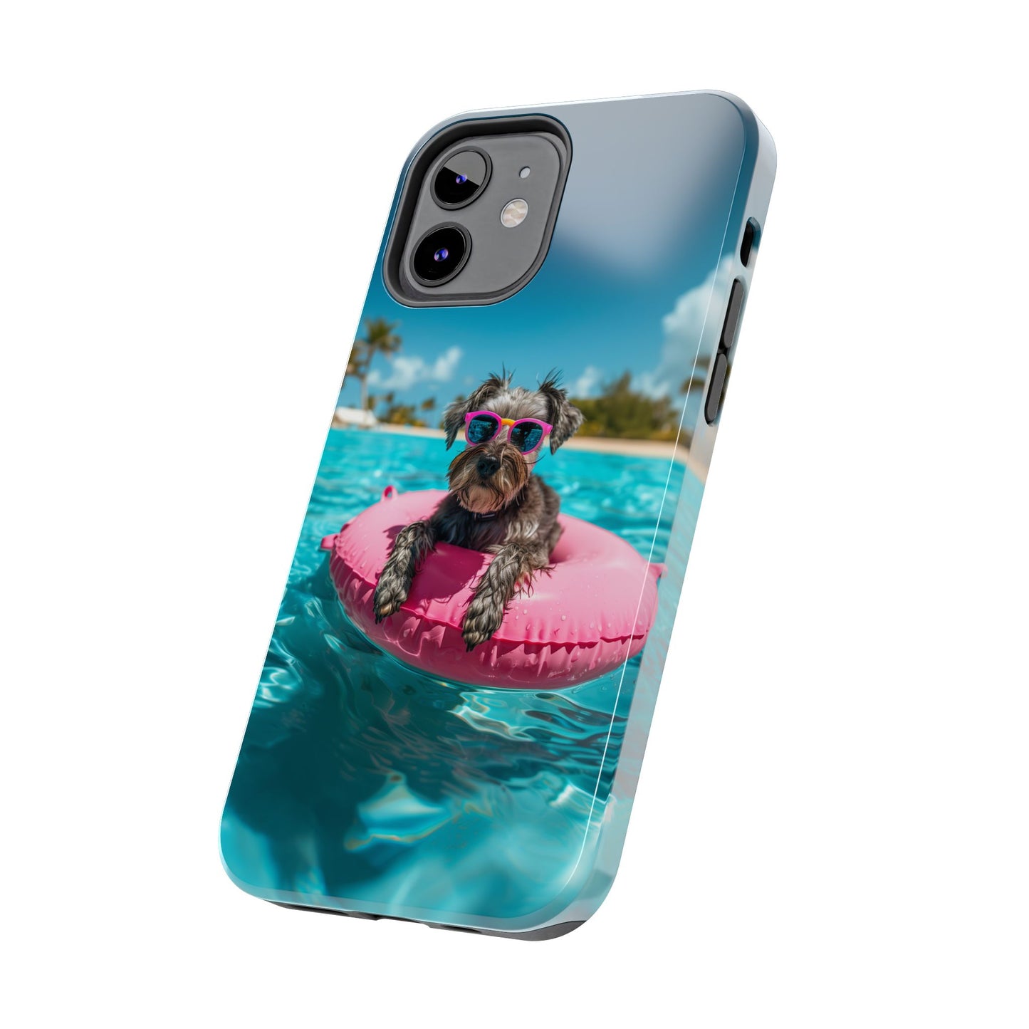 Schnauzer Summer Beach Tough iPhone & Samsung Cases