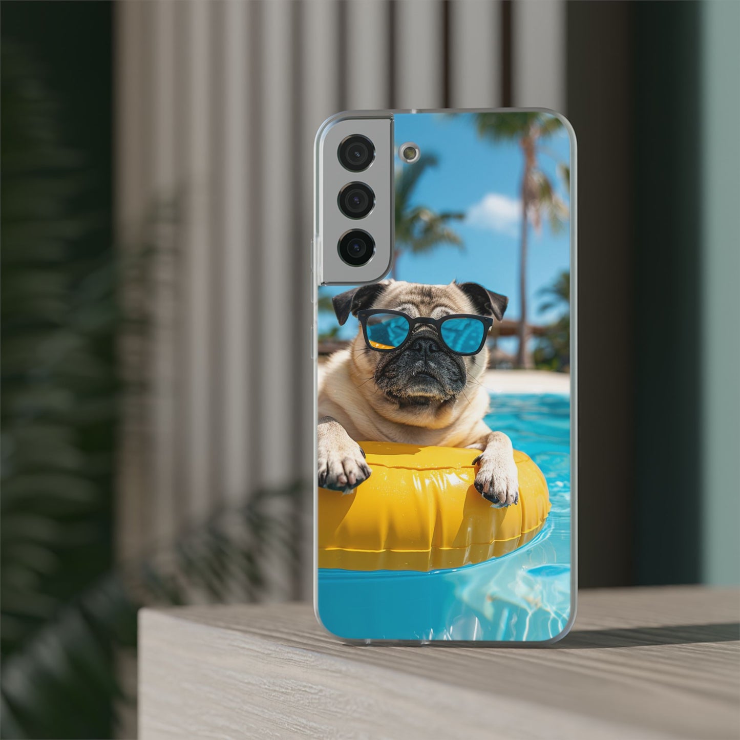 Aruba Pug Summer Option #2 iPhone & Samsung Flexi Cases