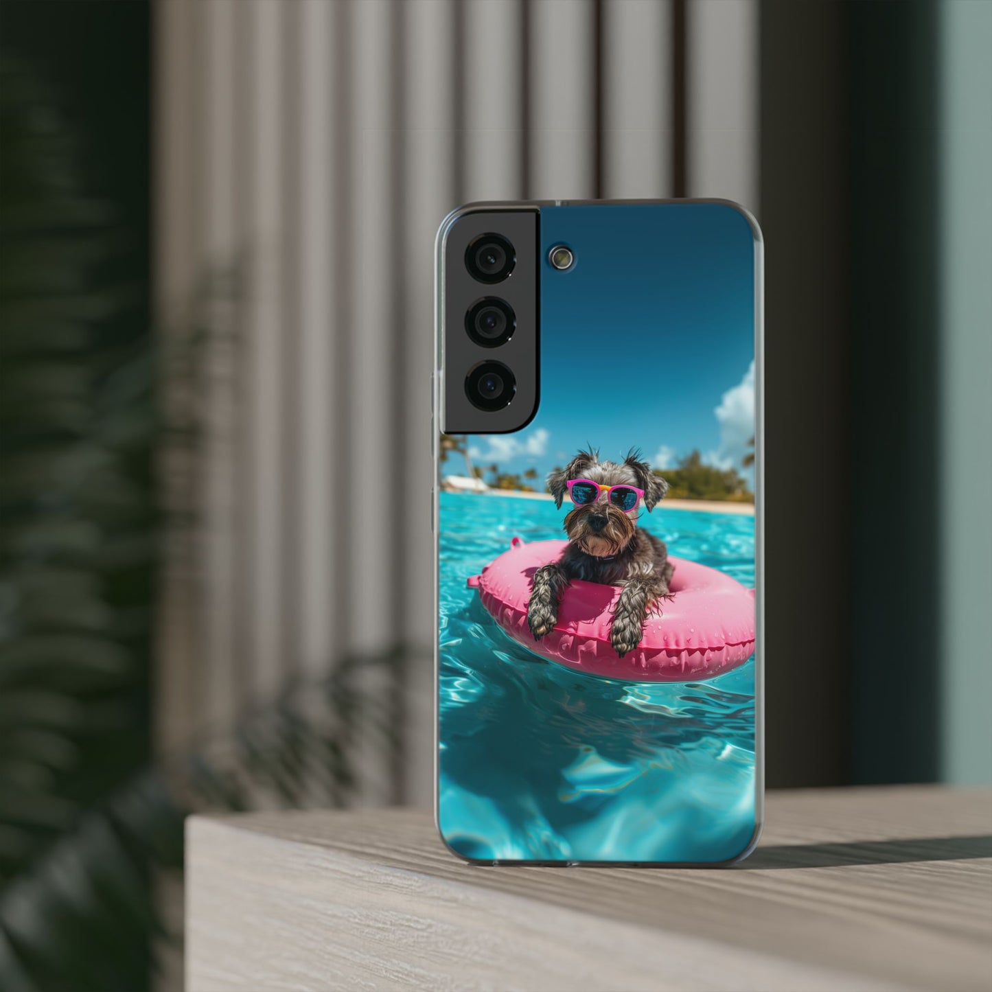 Aruba Schnauzer Summer Beach iPhone & Samsung Flexi Cases