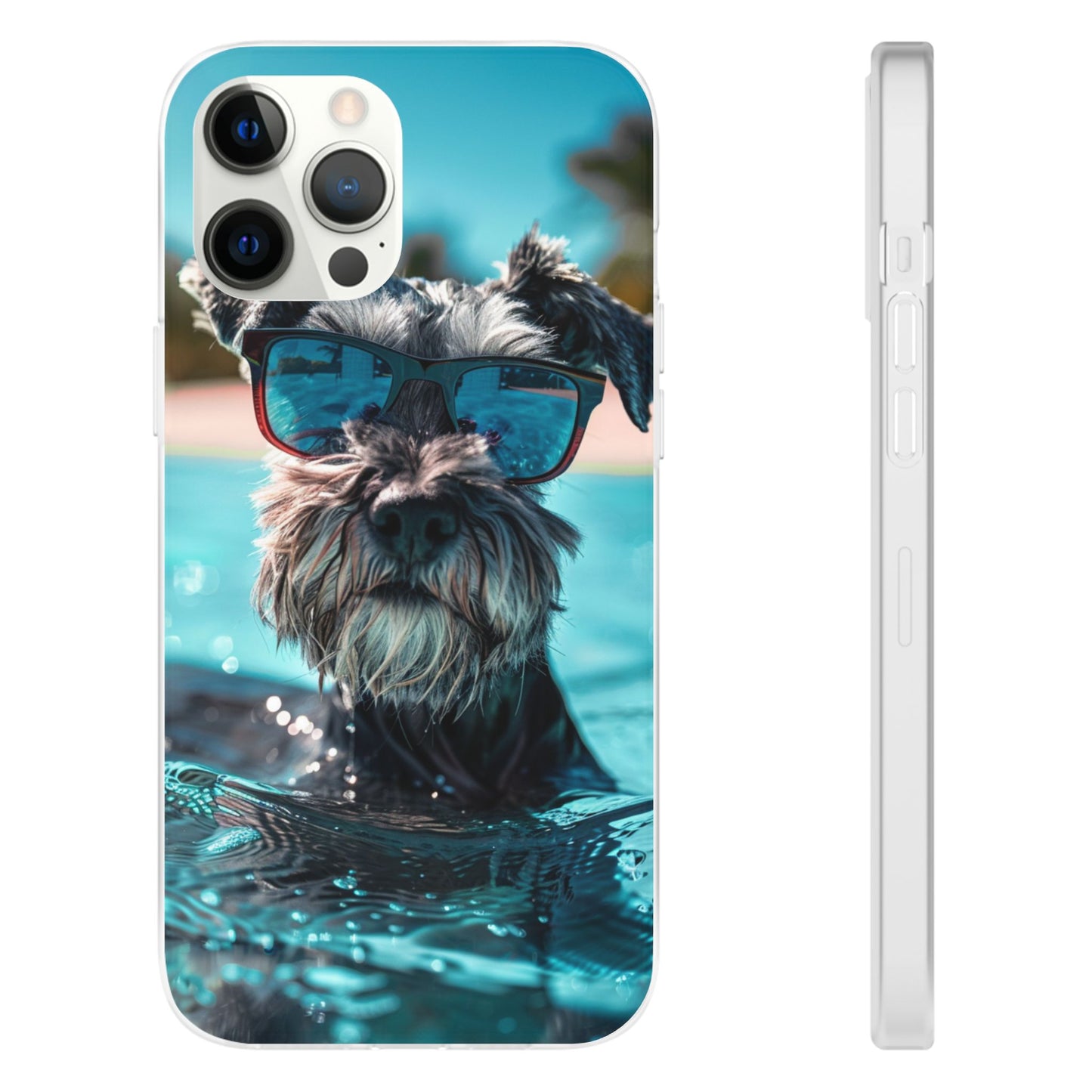 Aruba Schnauzer Option #2 Summer Beach iPhone & Samsung Flexi Cases