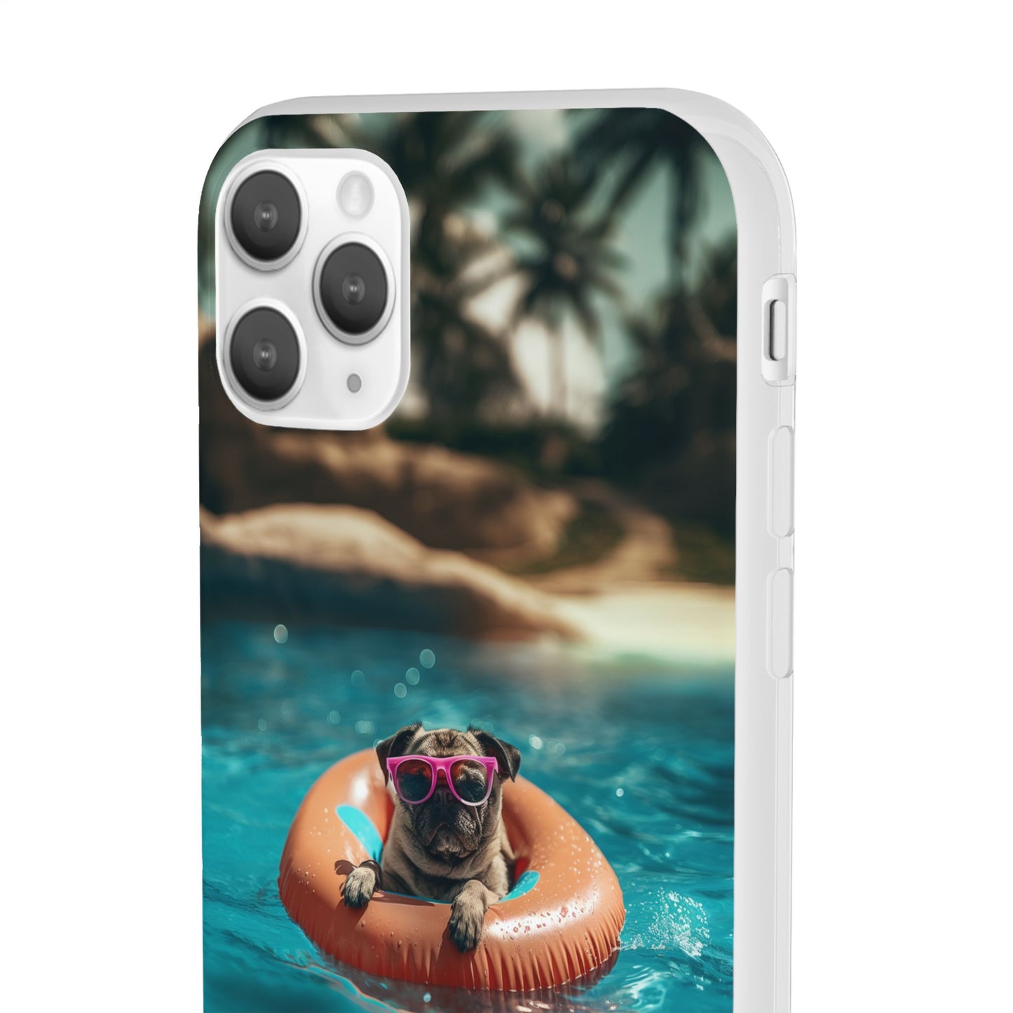 Pug Summer iPhone & Samsung Flexi Cases