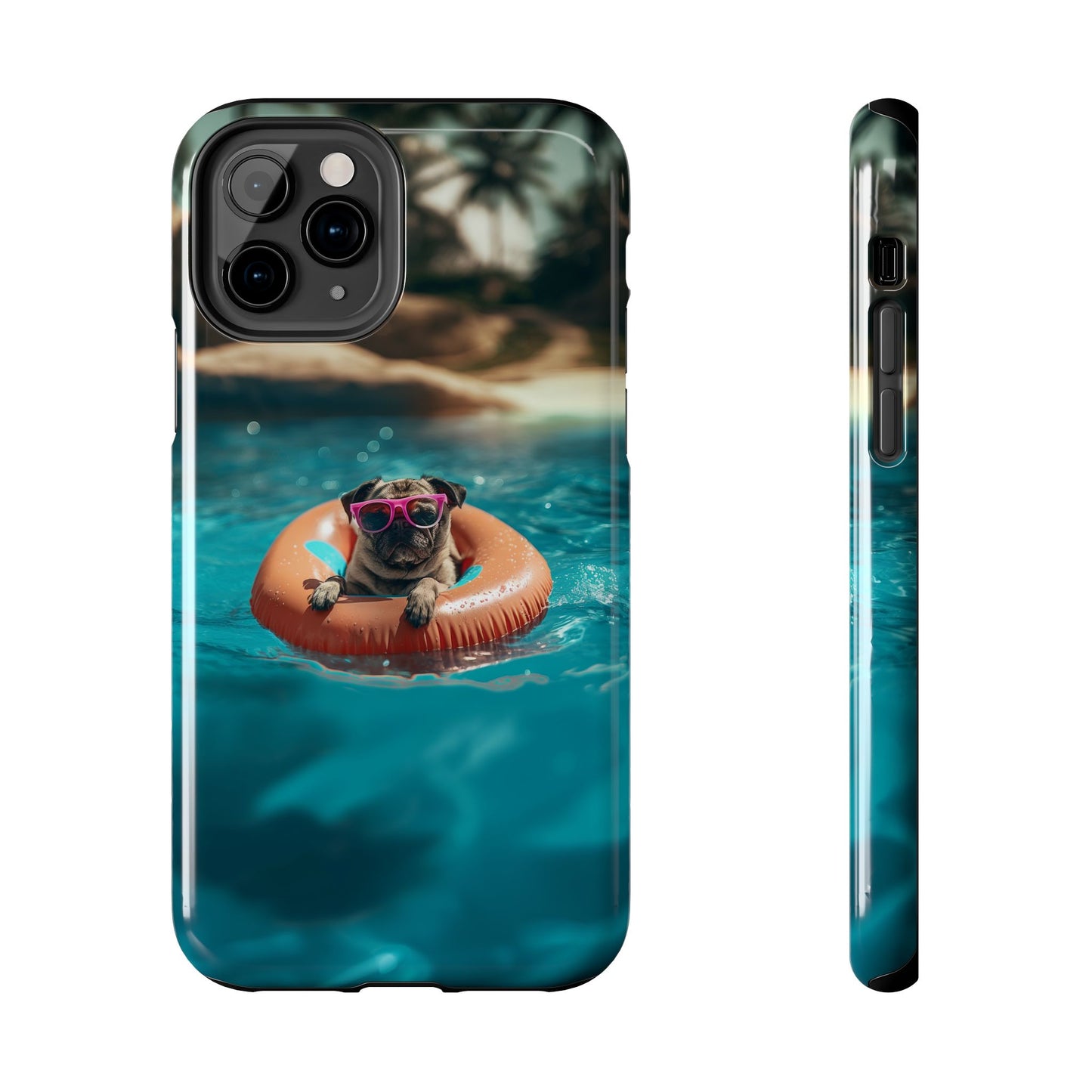 Pug Summer Tough iPhone & Samsung Cases