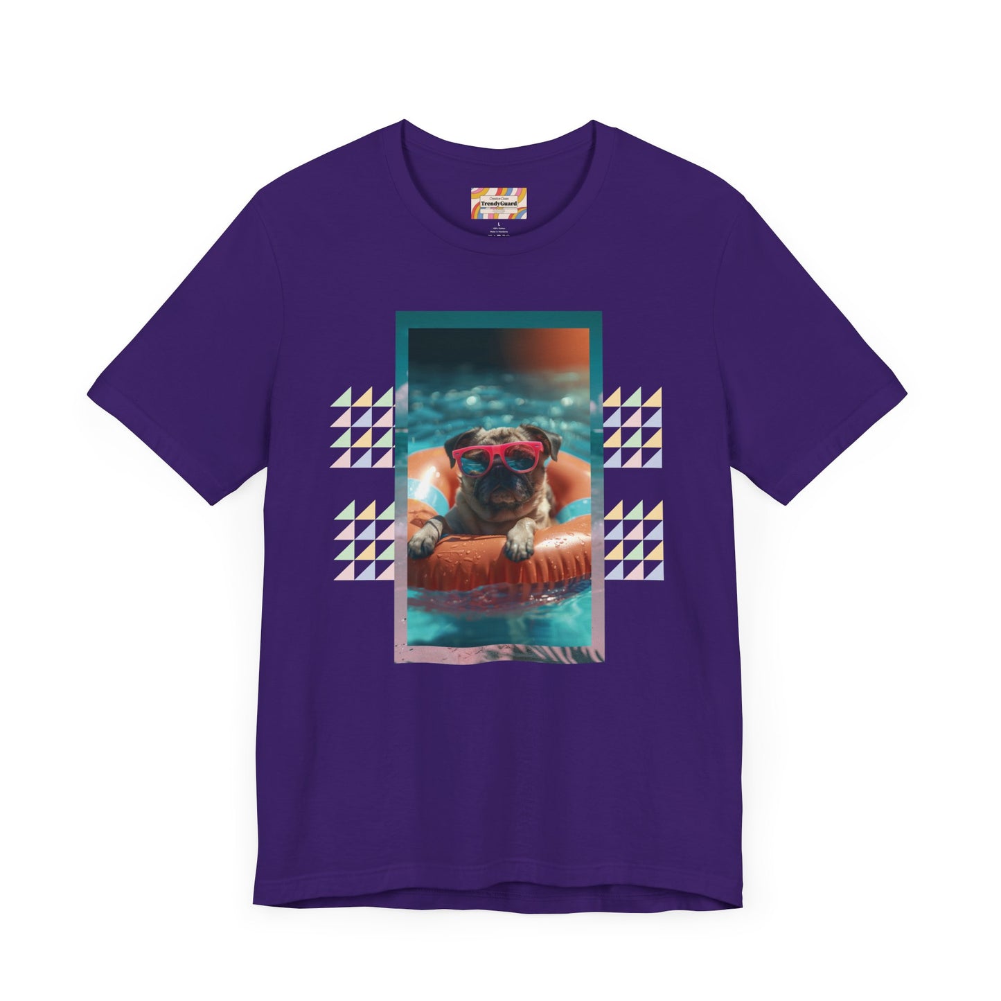 Beach Pug Unisex Short Sleeve Tee