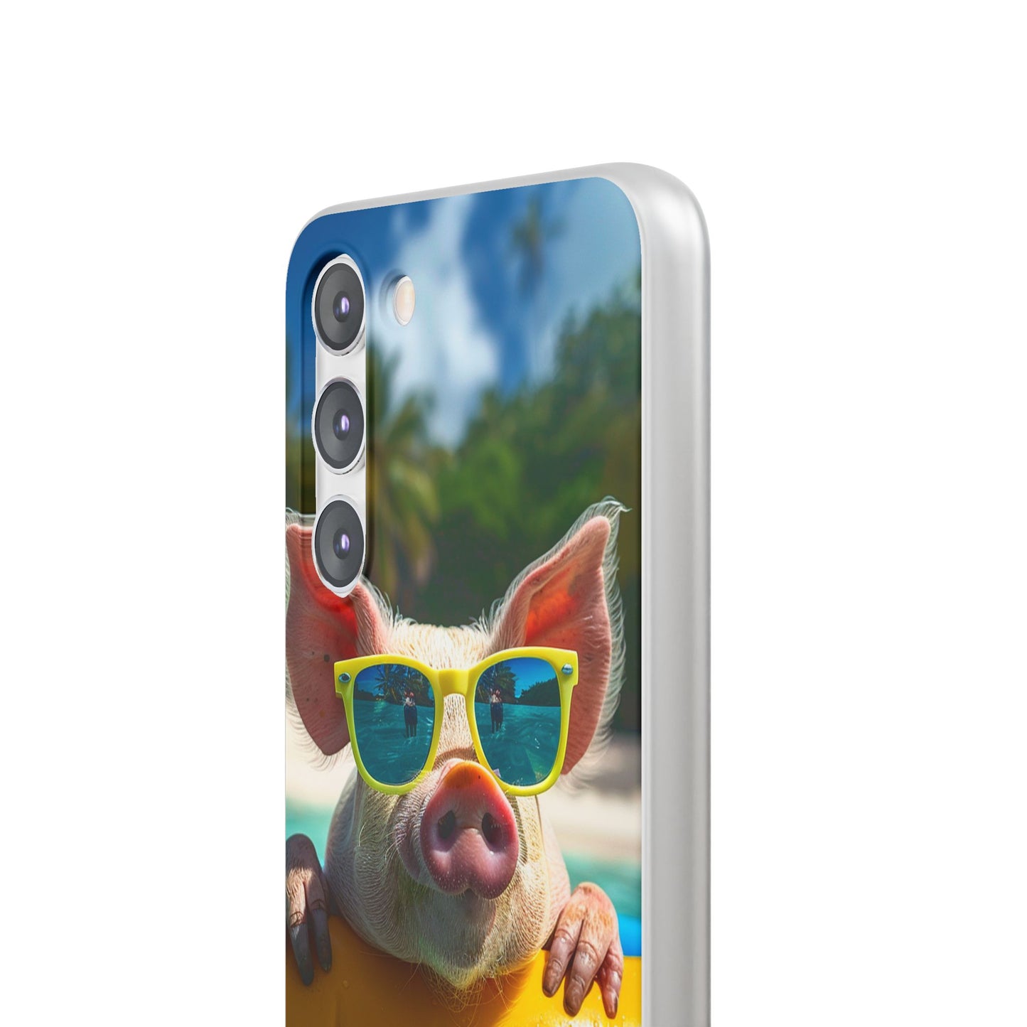 Aruba Summer Beach Pig iPhone & Samsung Flexi Cases