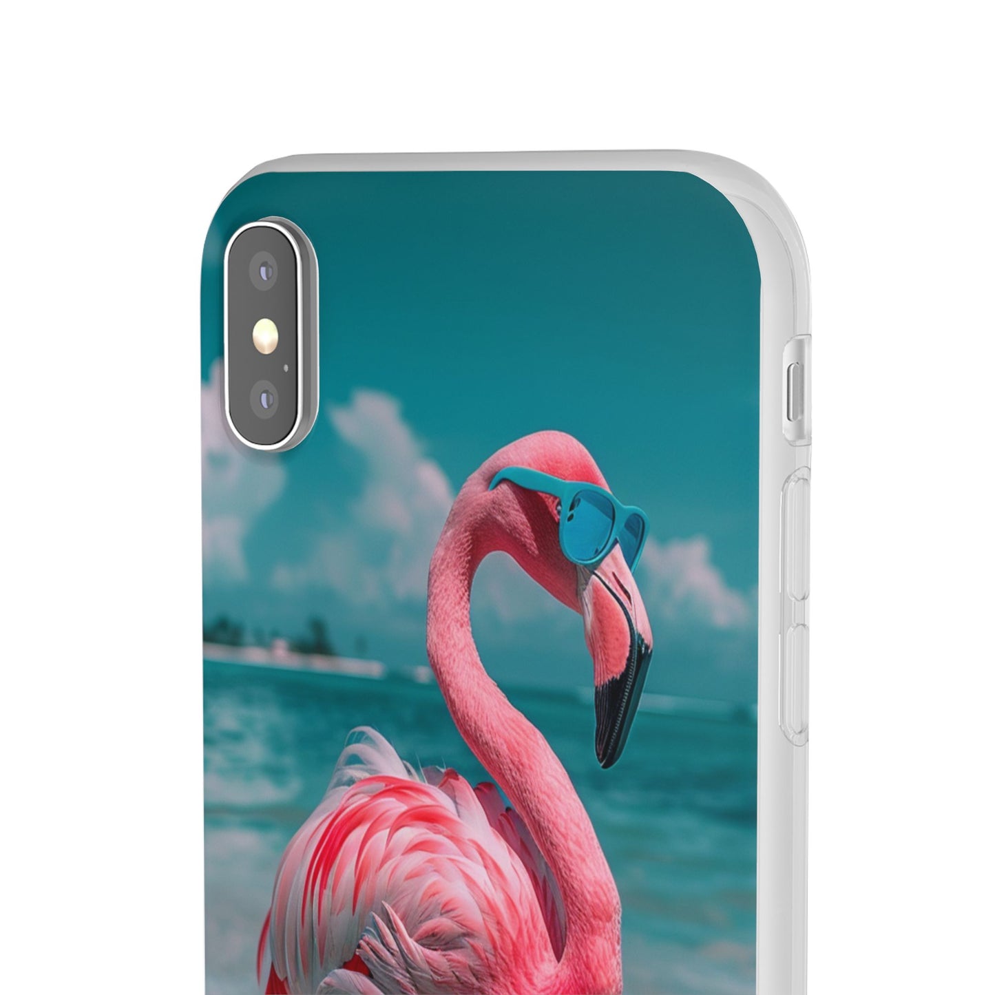 Aruba Beach Flamingo iPhone & Samsung Flexi Cases