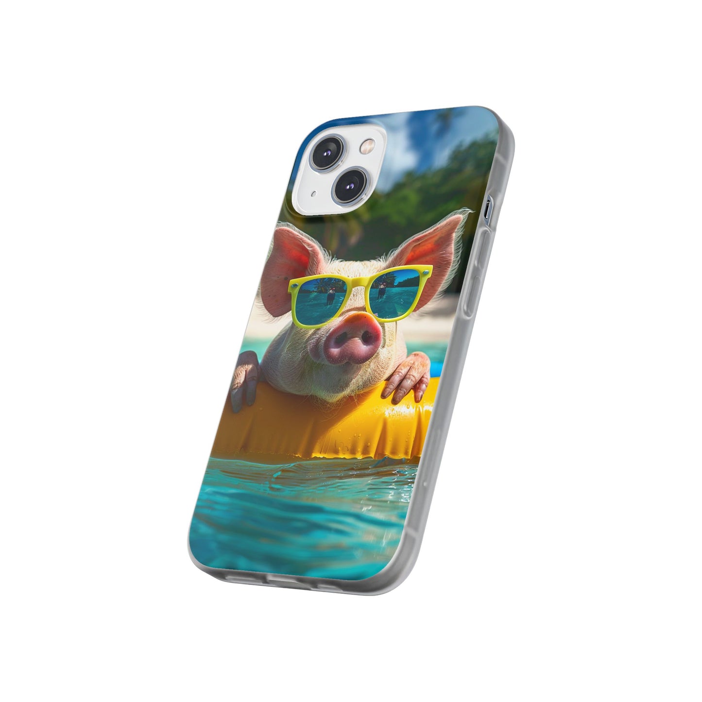 Aruba Summer Beach Pig iPhone & Samsung Flexi Cases