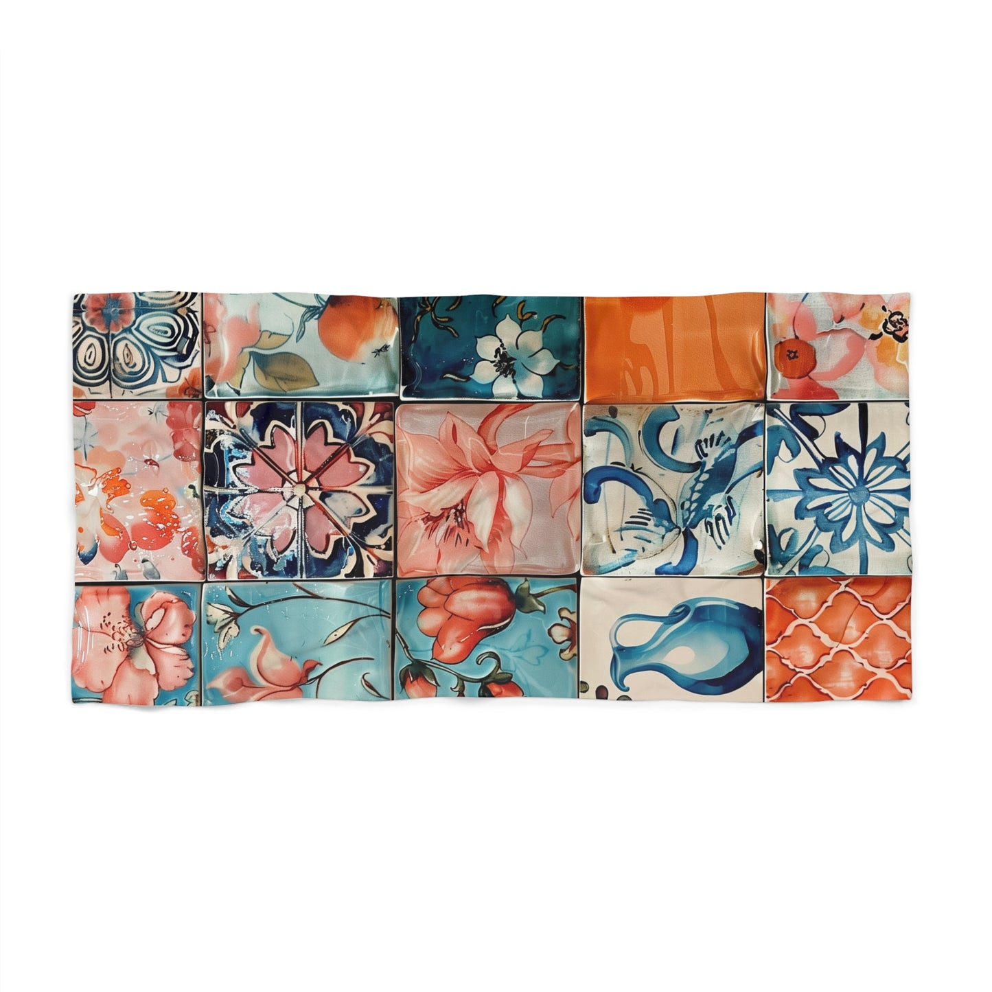 Summer Tiles Beach Towel