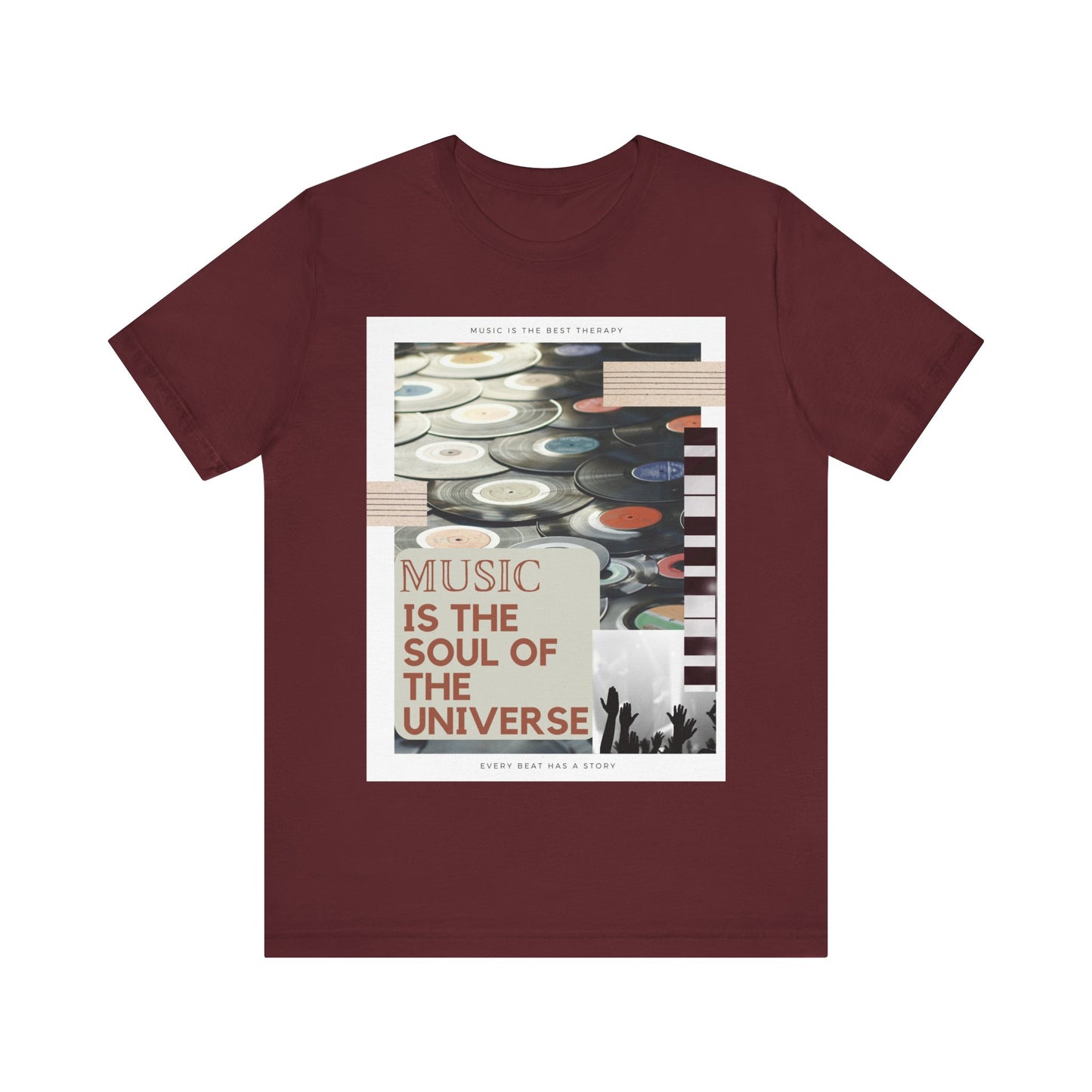 Music Is The Soul Of The Universe Unisex Jersey Short Sleeve Tee