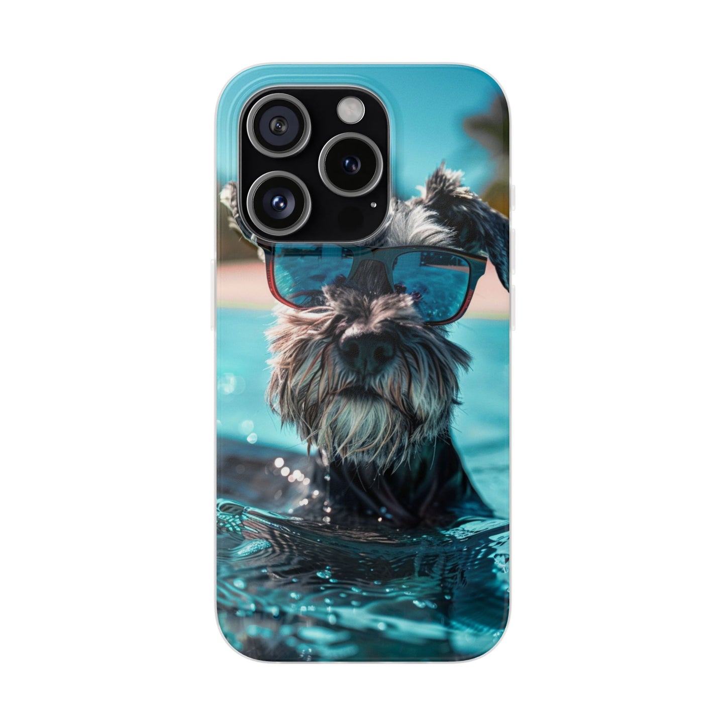 Aruba Schnauzer Option #2 Summer Beach iPhone & Samsung Flexi Cases
