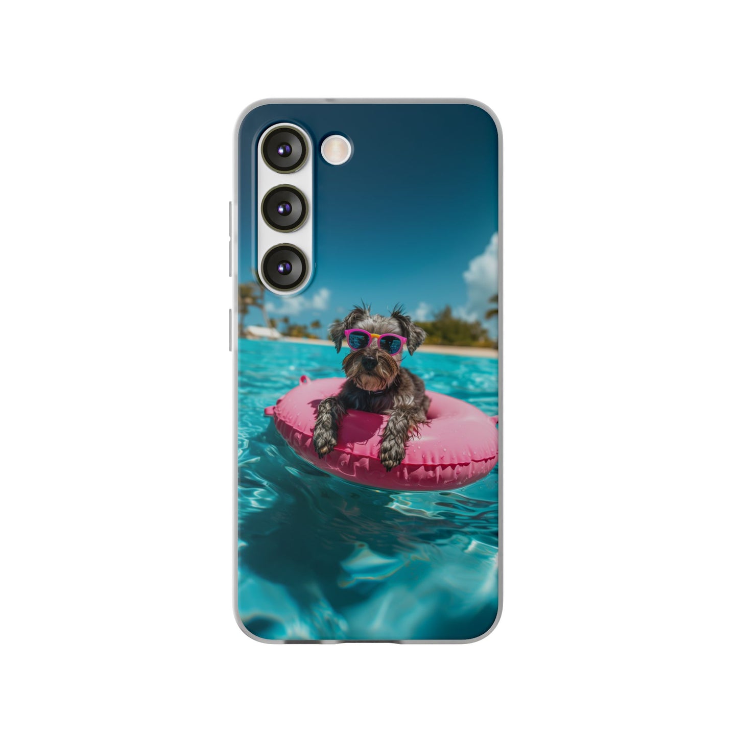 Aruba Schnauzer Summer Beach iPhone & Samsung Flexi Cases
