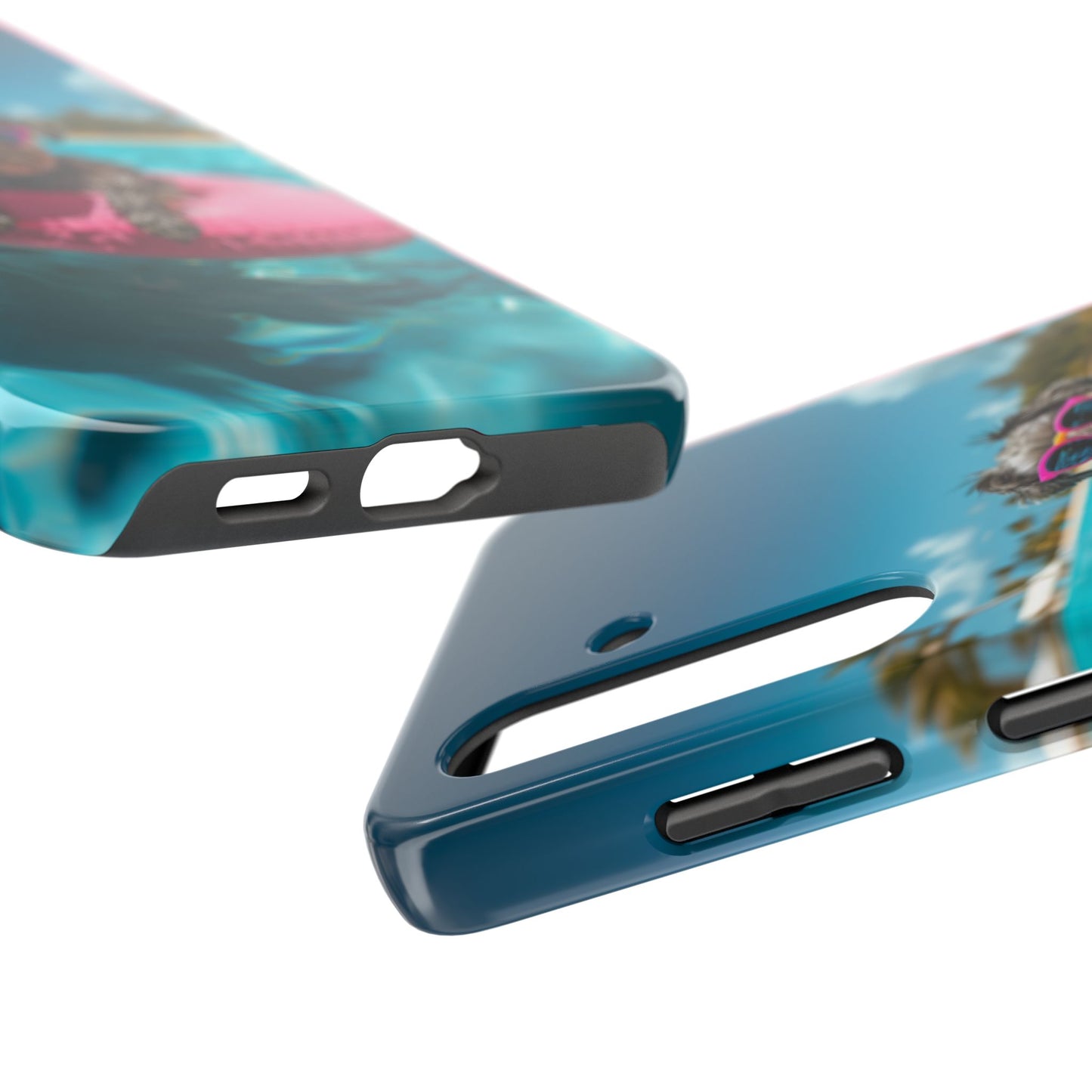 Schnauzer Summer Beach Tough iPhone & Samsung Cases