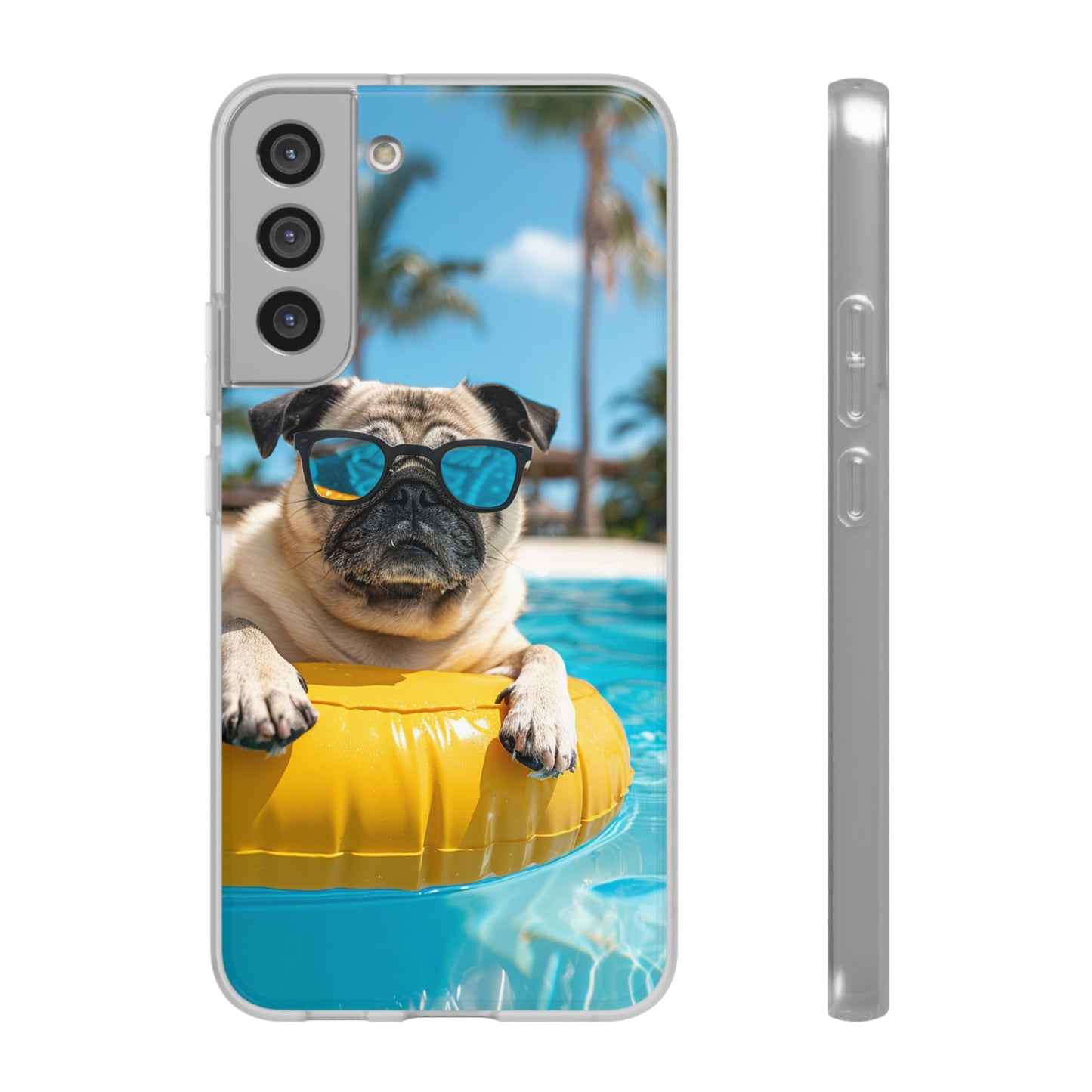 Aruba Pug Summer Option #2 iPhone & Samsung Flexi Cases