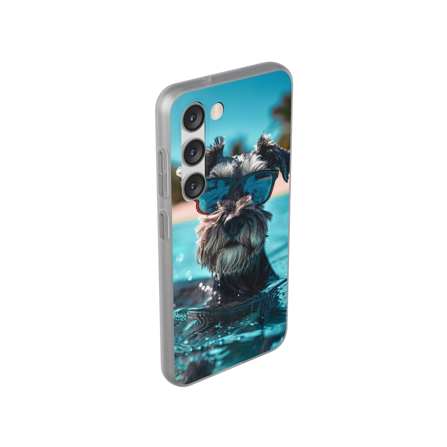 Aruba Schnauzer Option #2 Summer Beach iPhone & Samsung Flexi Cases