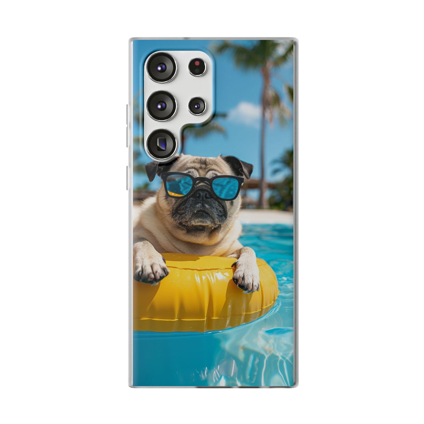 Aruba Pug Summer Option #2 iPhone & Samsung Flexi Cases