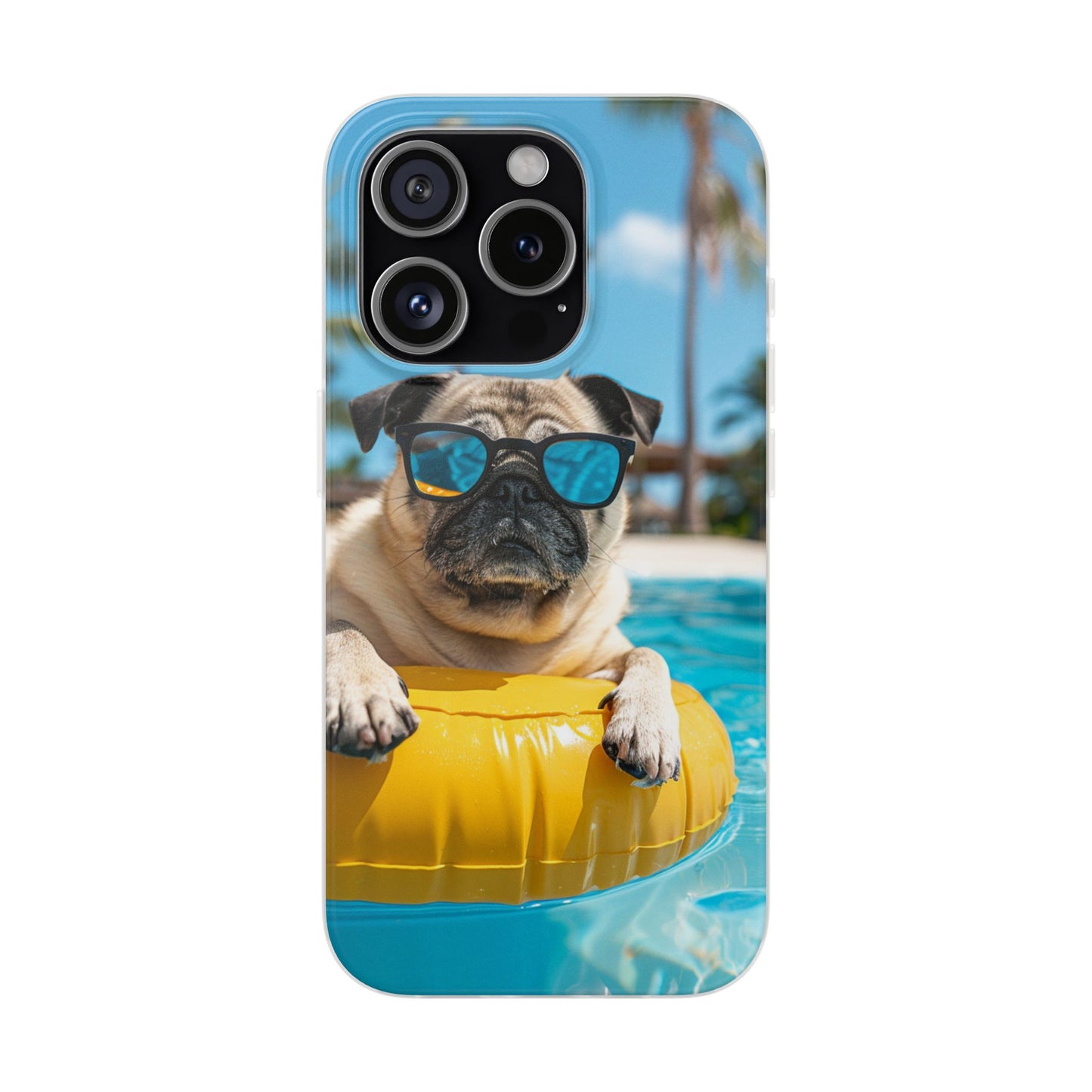 Aruba Pug Summer Option #2 iPhone & Samsung Flexi Cases