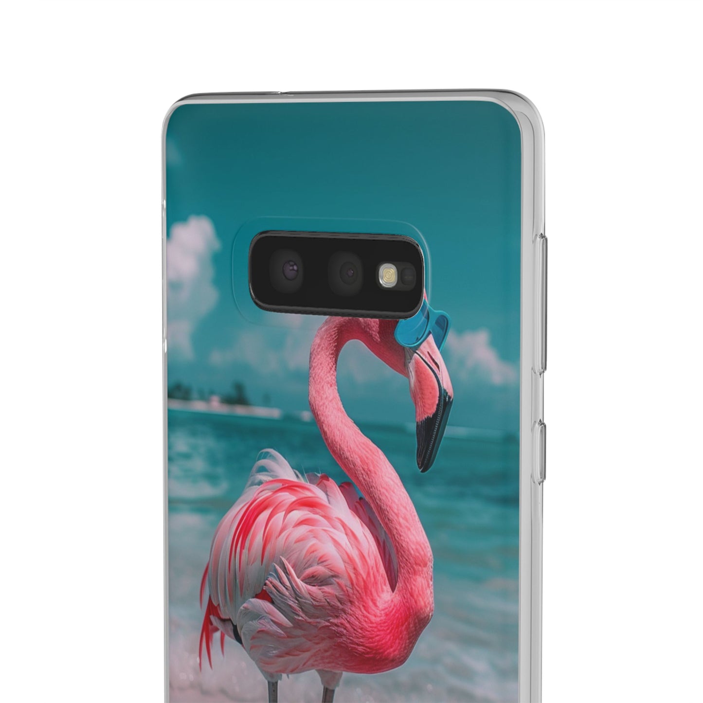 Aruba Beach Flamingo iPhone & Samsung Flexi Cases