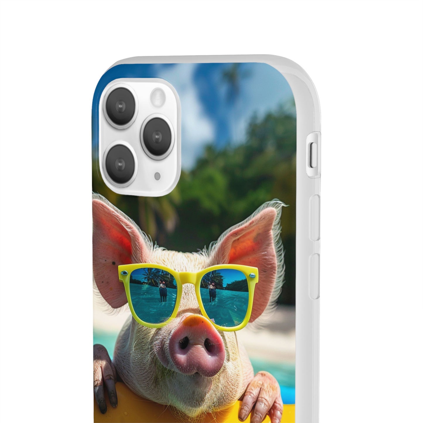 Aruba Summer Beach Pig iPhone & Samsung Flexi Cases