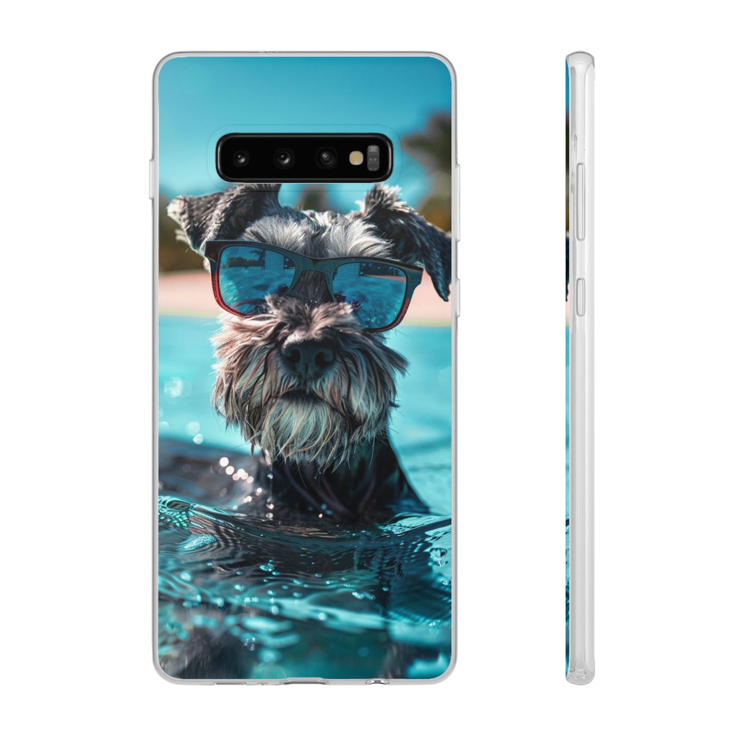 Aruba Schnauzer Option #2 Summer Beach iPhone & Samsung Flexi Cases