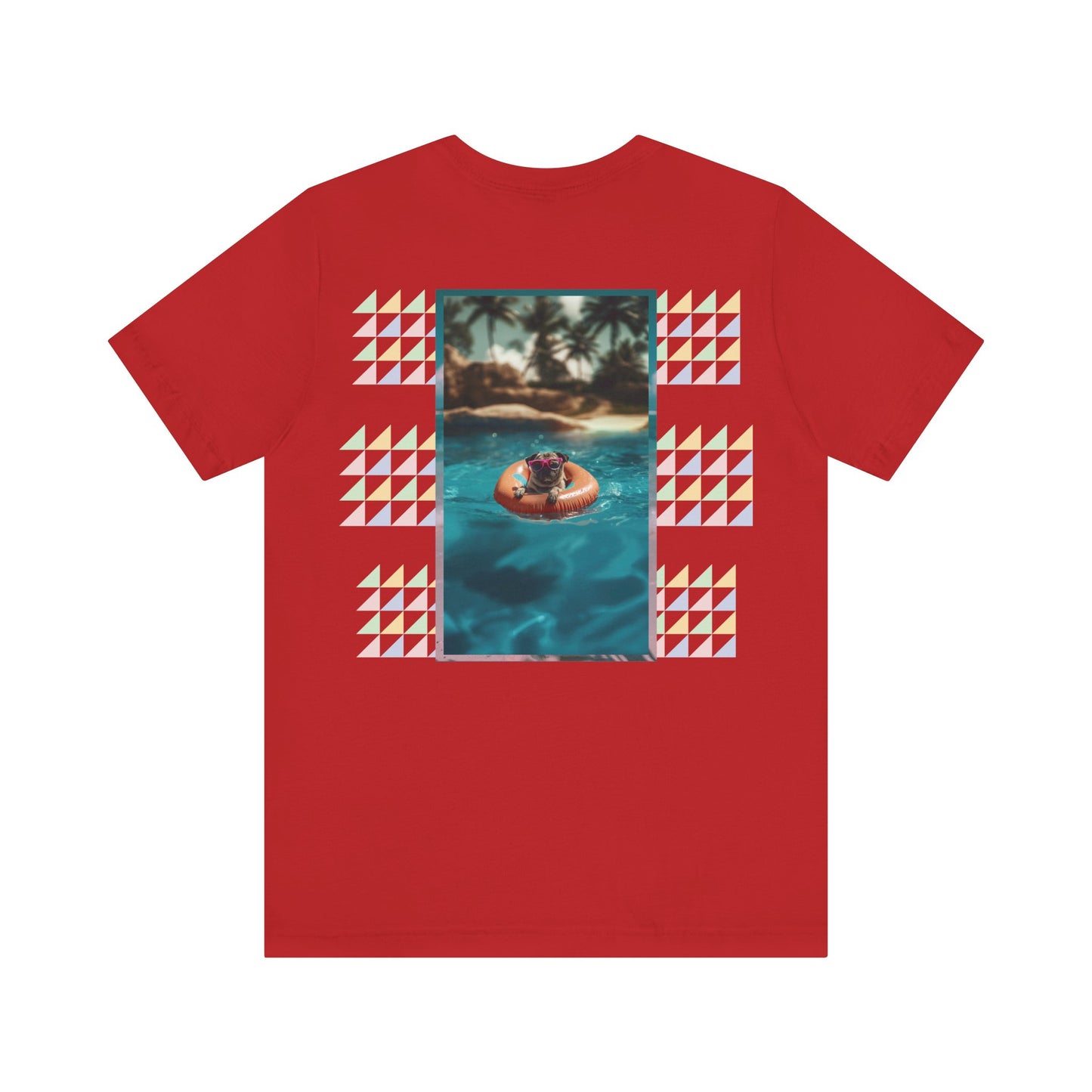 Beach Pug Unisex Short Sleeve Tee