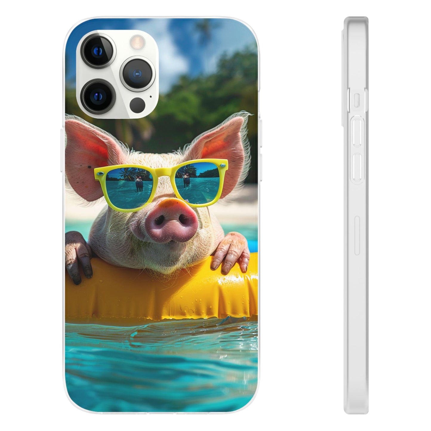 Aruba Summer Beach Pig iPhone & Samsung Flexi Cases