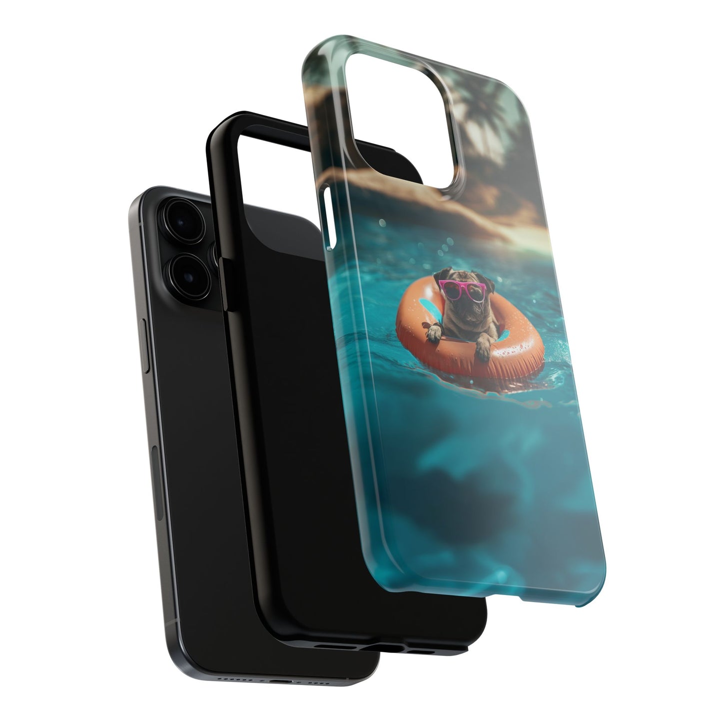 Pug Summer Tough iPhone & Samsung Cases