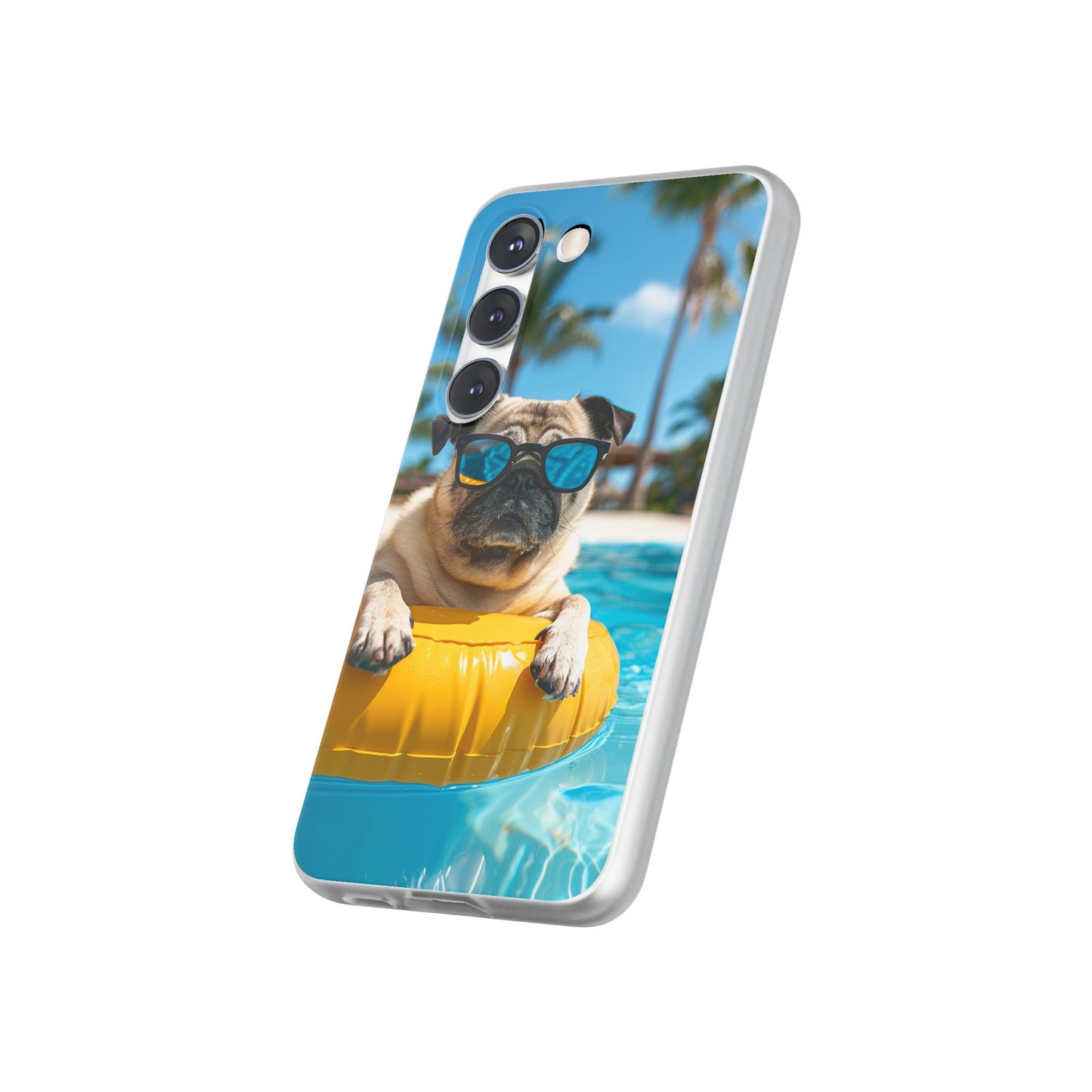 Aruba Pug Summer Option #2 iPhone & Samsung Flexi Cases