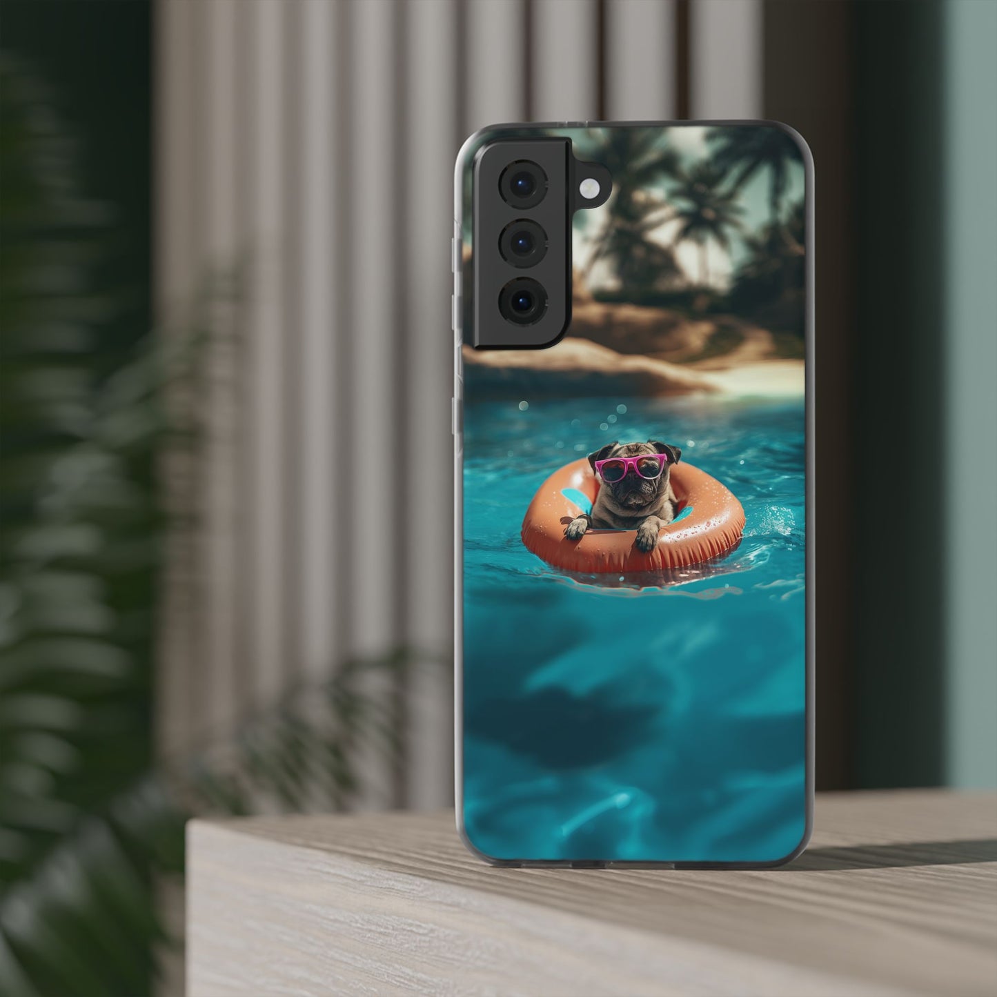 Pug Summer iPhone & Samsung Flexi Cases