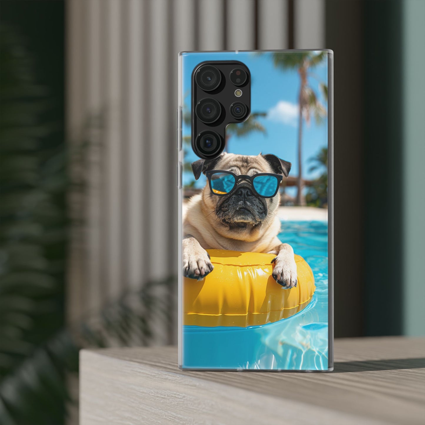 Aruba Pug Summer Option #2 iPhone & Samsung Flexi Cases